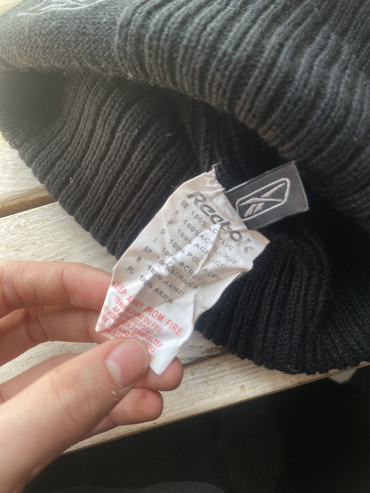 Nike × Reebok Vintage Reebok Big logo RBK hat gropcore beanie style y2k Size ONE SIZE - 6 Thumbnail