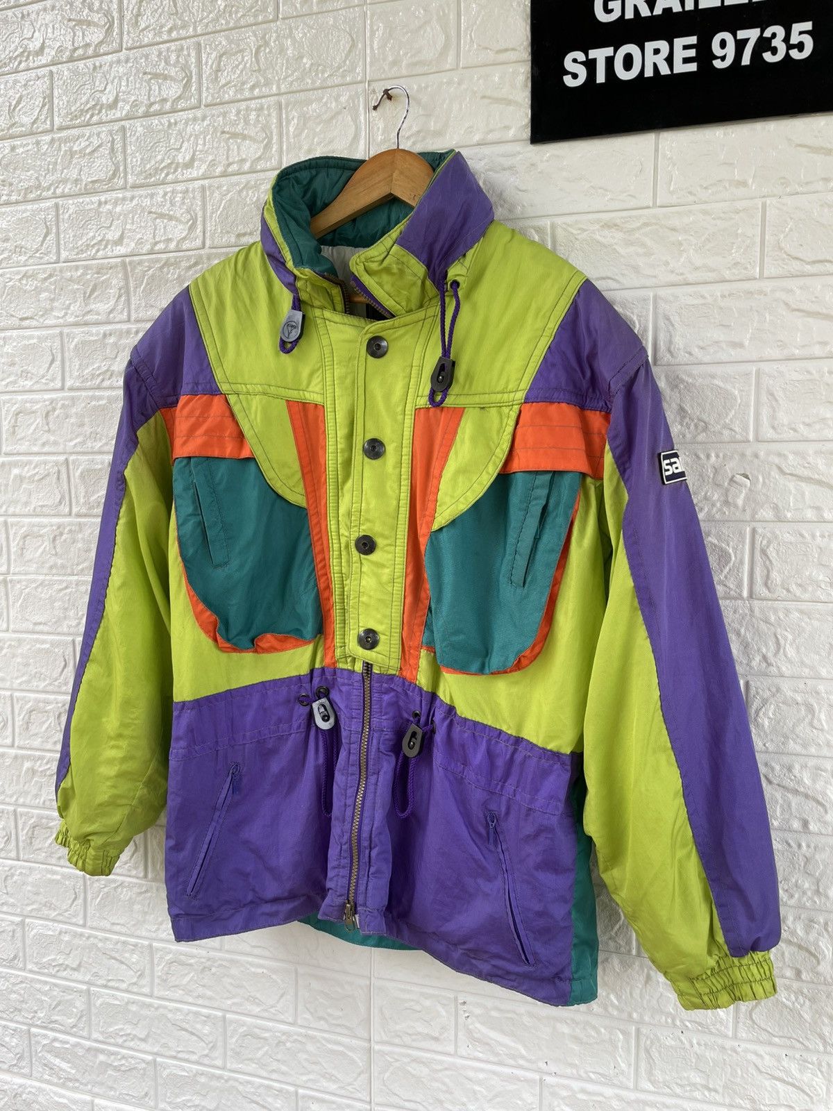 Japanese Brand × Vintage Vintage Ski Jacket Size US XL / EU 56 / 4 - 4 Thumbnail