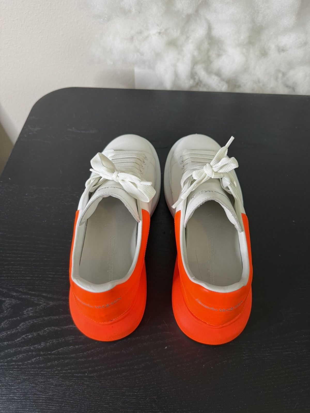 Alexander McQueen Alexander Mcqueen Men's White And Orange Oversized Sneakers Size US 11 / EU 44 - 8 Thumbnail