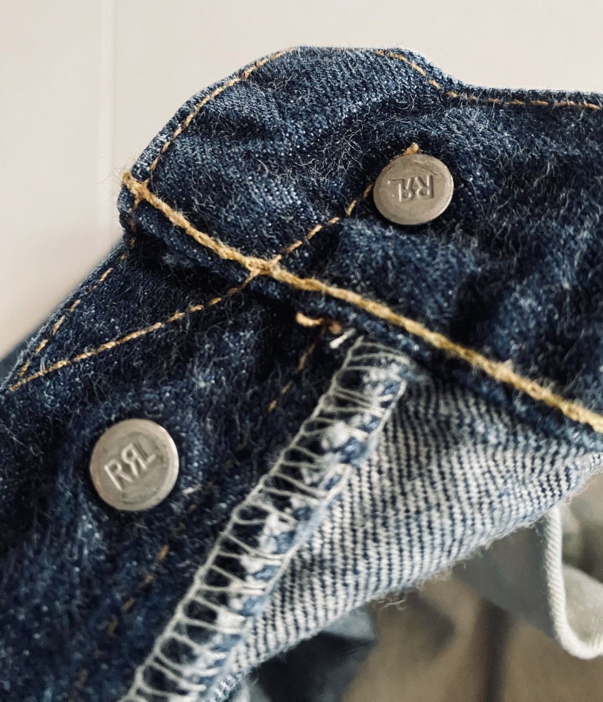 RRL Ralph Lauren RRL Slim Fit American Selvedge Still Water Wash 2 Jeans 32 Size US 32 / EU 48 - 9 Thumbnail