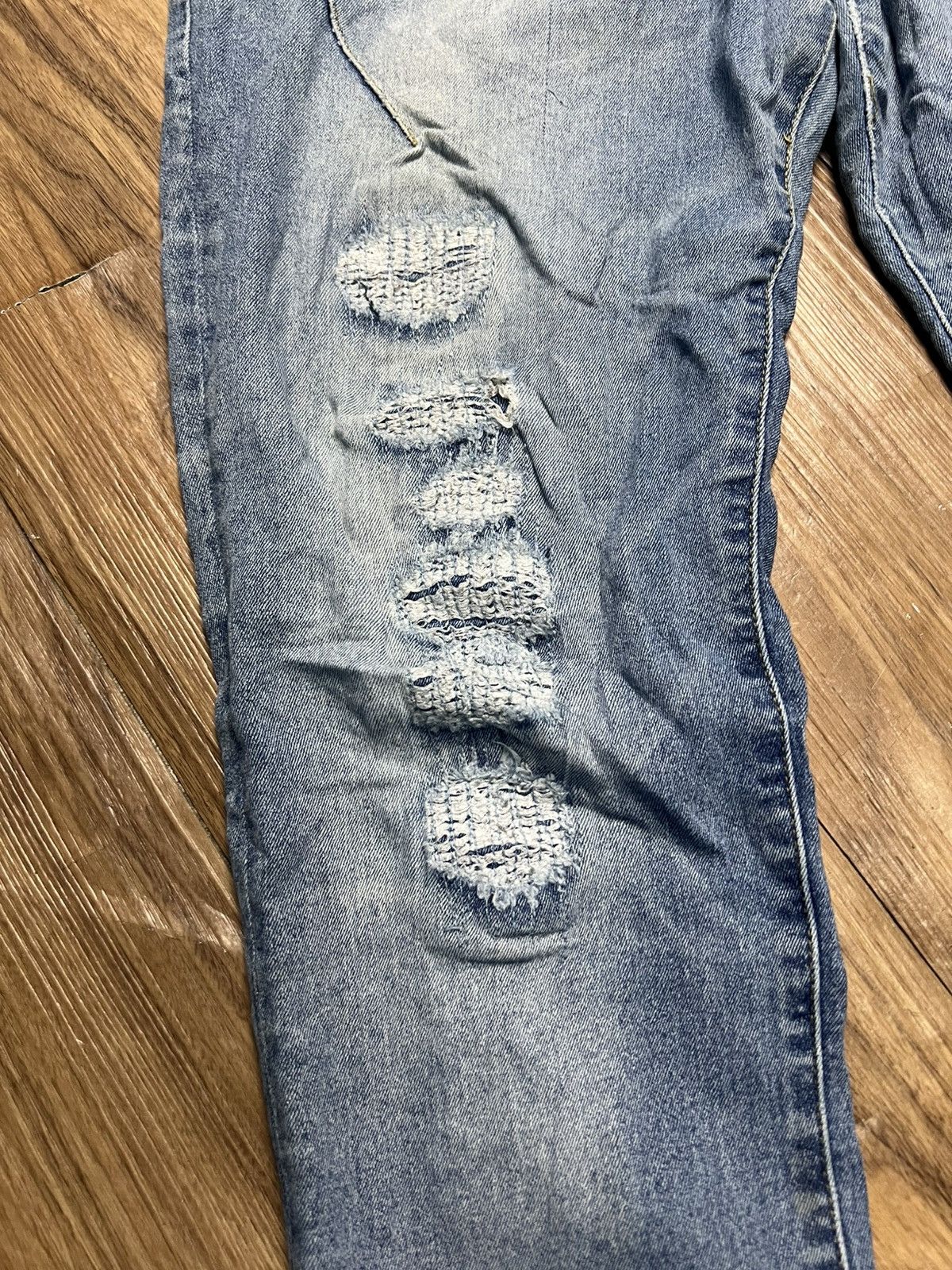 If Six Was Nine BUDS Men's Distressed Slim-Fit Jeans (41) Size US 33 - 5 Thumbnail