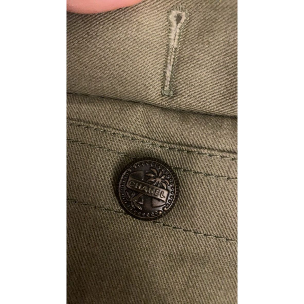 Chanel Chanel Military-Inspired Olive Green Jacket With Textured Tw Size XXS / US 00 / IT 34 - 10 Thumbnail
