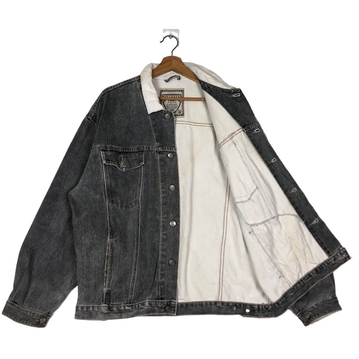 Other 🔥Vtg Denim Jacket Shearling Lining Traffic Japan Made Size US M / EU 48-50 / 2 - 9 Thumbnail