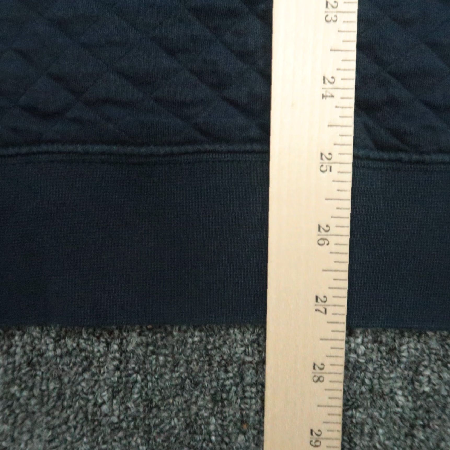 Vintage LL Bean Mens XL Blue Quilted Sweatshirt Pullover Crew Extra Large Size US XL / EU 56 / 4 - 6 Thumbnail