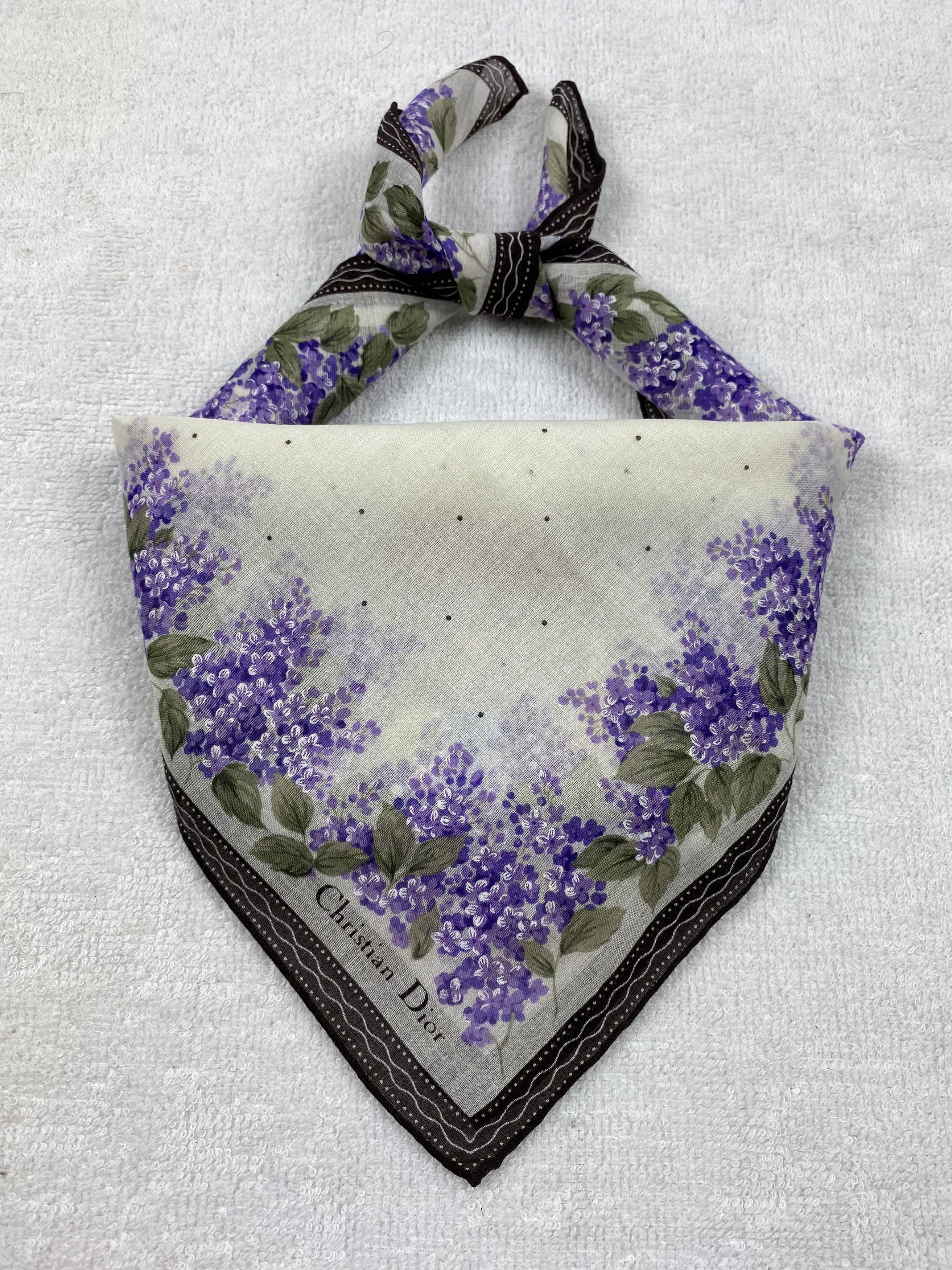 Vintage Christian Dior Bandana / Handkerchief / Neckerchief Size ONE SIZE - 1 Thumbnail