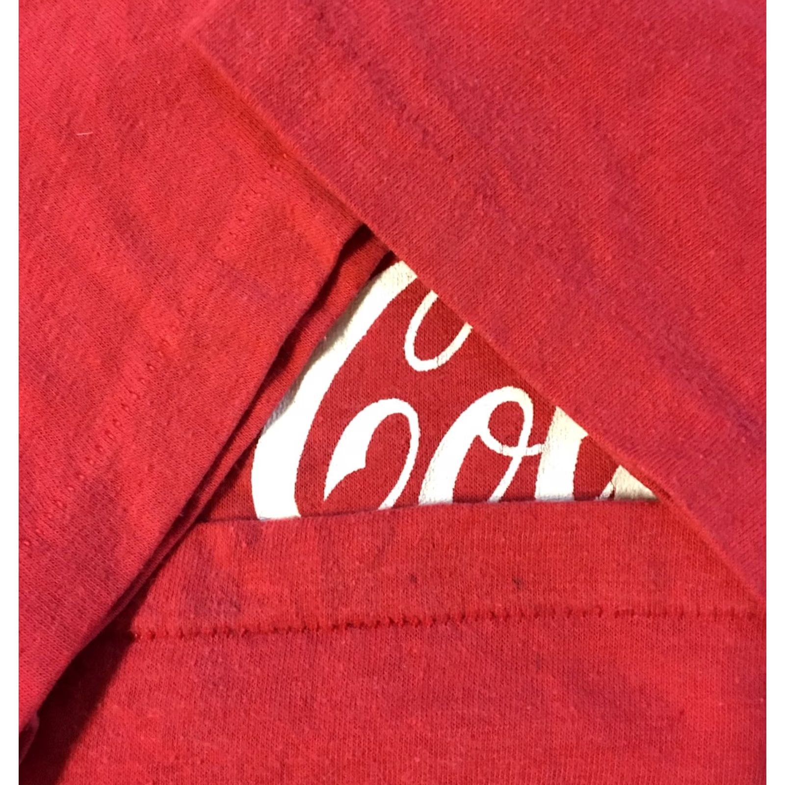 Vintage VINTAGE Coca-Cola 1980s Promo Shirt S M Single Stitch USA Red Nike? Size US M / EU 48-50 / 2 - 5 Thumbnail