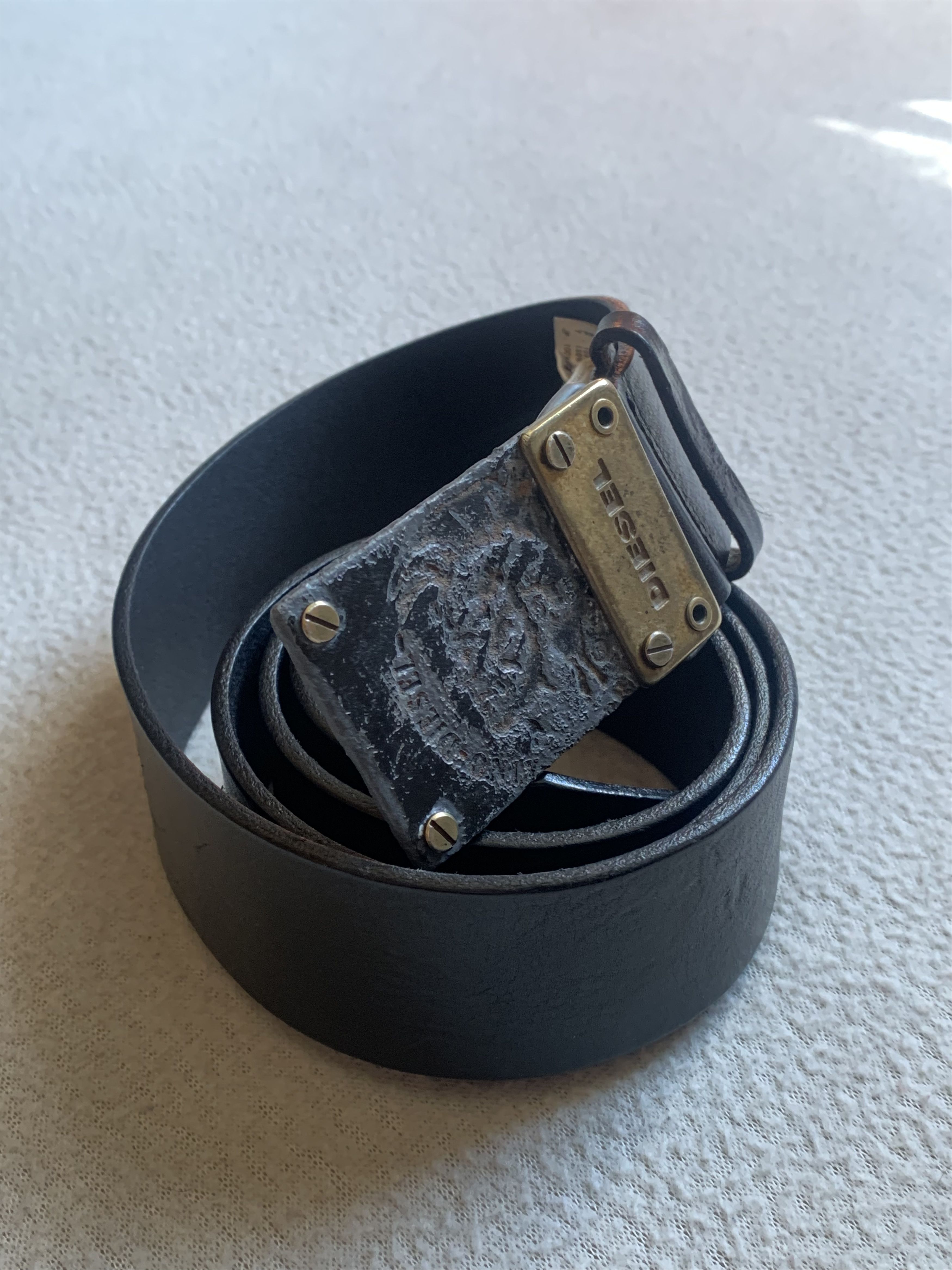 Diesel Vintage Y2K Diesel Leather Belt Size ONE SIZE - 5 Thumbnail