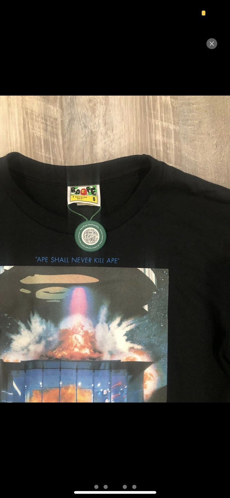 Bape BAPE Invasion L/S Tee - Black - Small Size US S / EU 44-46 / 1 - 2 Thumbnail