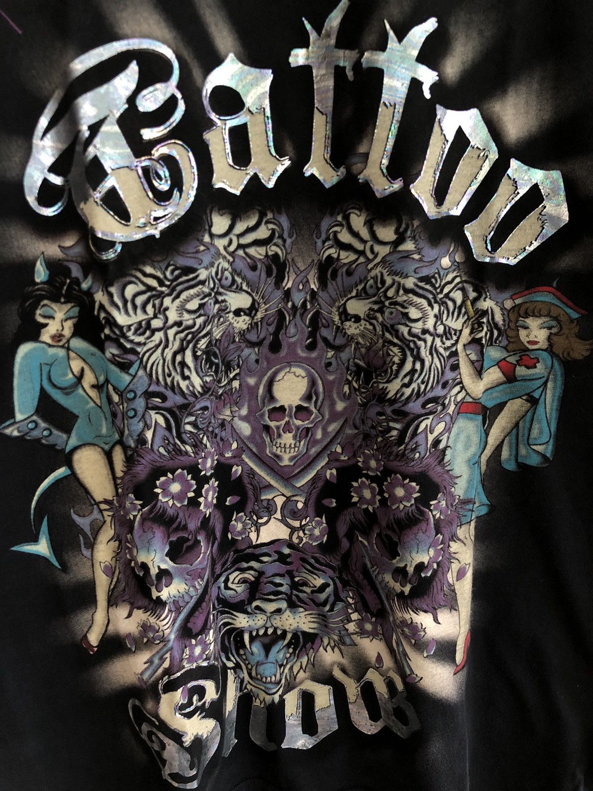 Christian Audigier × Ed Hardy × Vintage ED HARDY CHRISTIAN AUDIGIER TATTO SHOW LONG SLEEVE Size US M / EU 48-50 / 2 - 3 Thumbnail