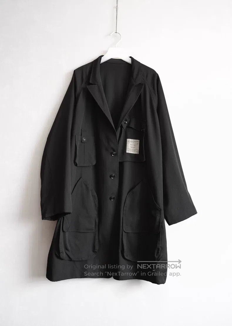 Yohji Yamamoto Yohji Yamamoto Multi-pocket Two-sided Long Coat Size US M / EU 48-50 / 2 - 1 Thumbnail