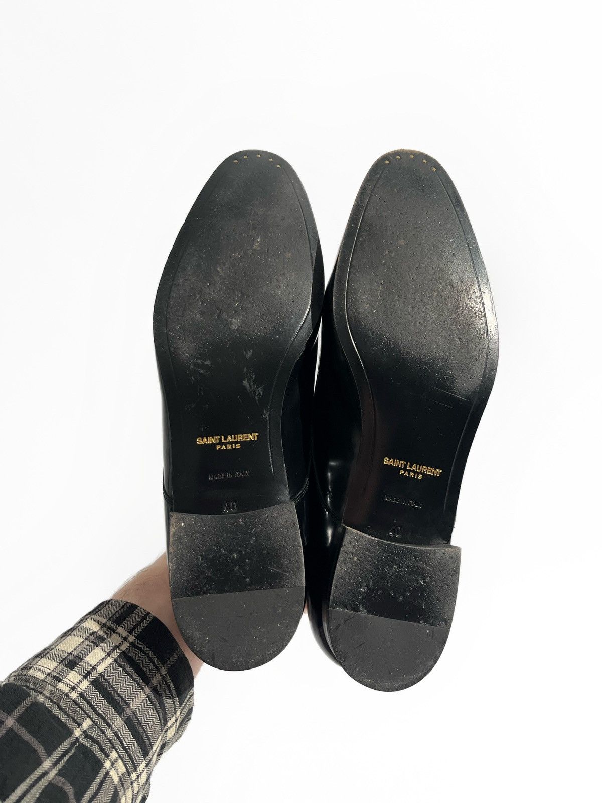 Hedi Slimane × Saint Laurent Paris SS13 Saint Laurent Paris Patent Leather Dress Derby Shoes Size US 7 / EU 40 - 9 Thumbnail