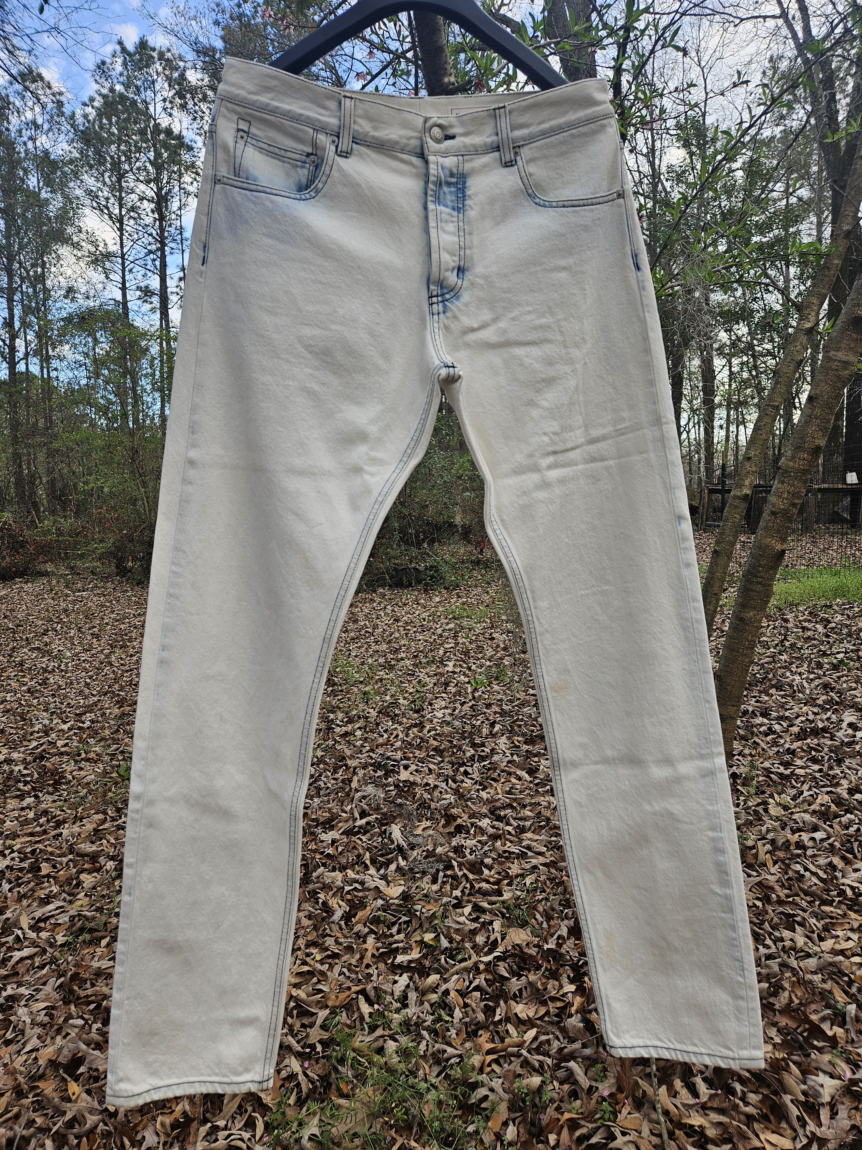 Alexander McQueen Light Wash Soft Denim Jeans Size US 34 / EU 50 - 3 Thumbnail