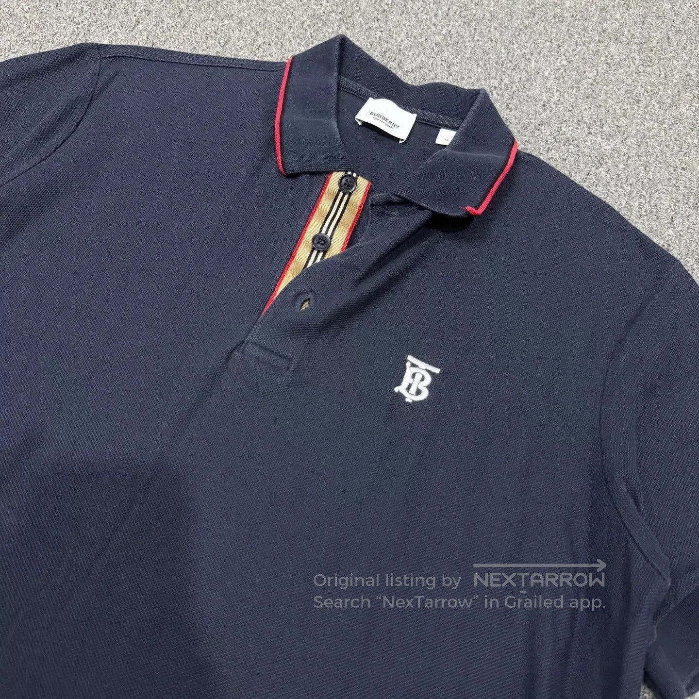 Burberry Blue Short-Sleeve Polo Shirt Size M. Size US M / EU 48-50 / 2 - 3 Thumbnail
