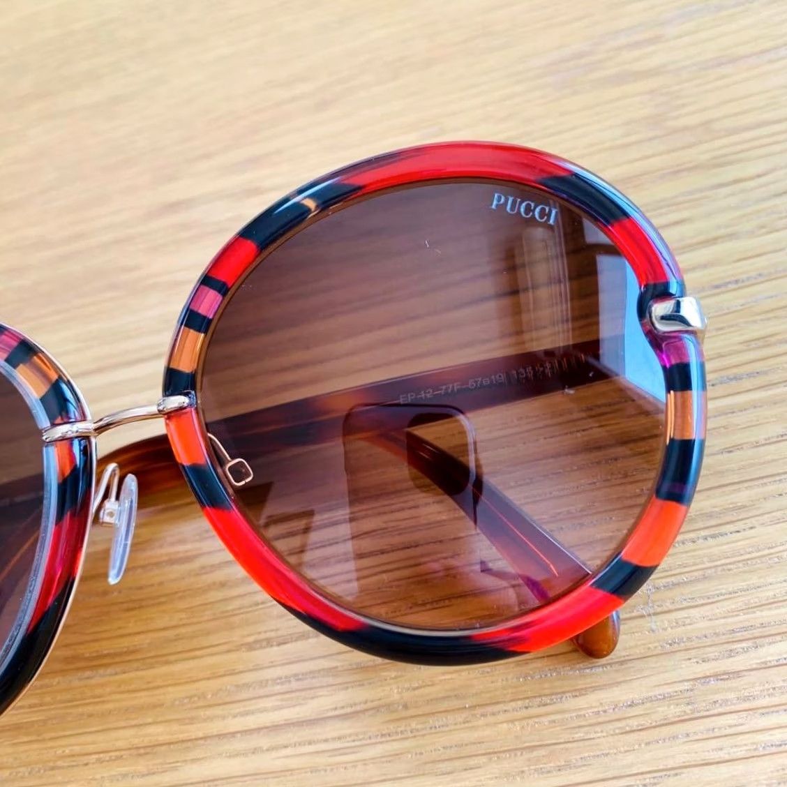 Emilio Pucci Emilio Pucci Sunglasses Red Pucci Pattern Unused Designer Italy Size ONE SIZE - 5 Thumbnail