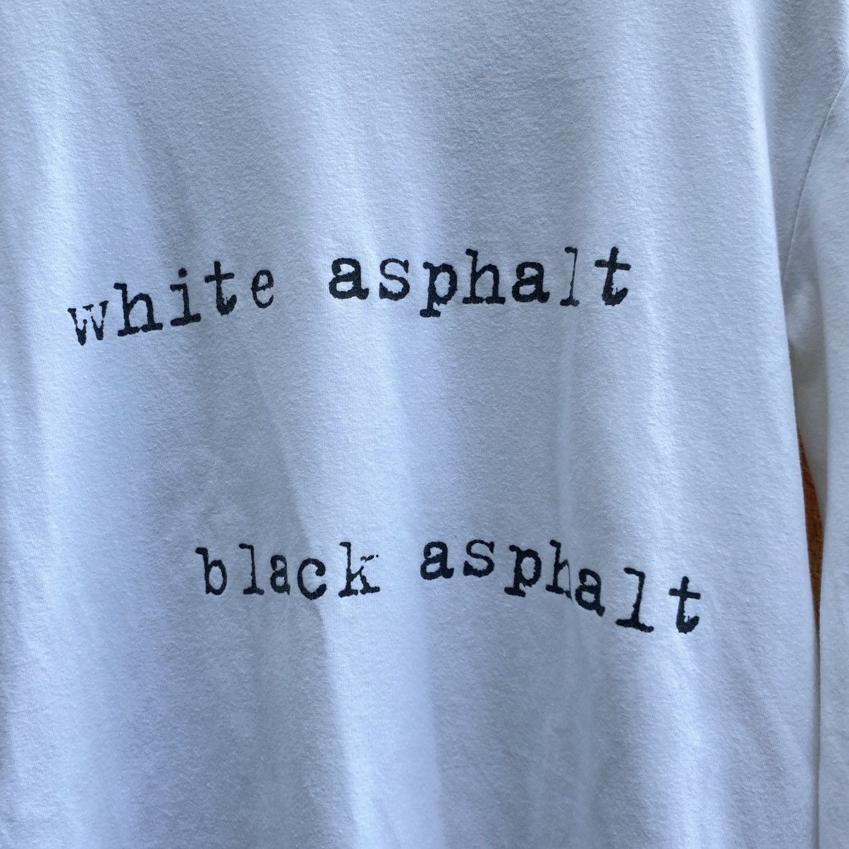 Raf Simons RAF SIMONS SS 2003 White Asphalt Black Asphalt Tee Size US M / EU 48-50 / 2 - 5 Thumbnail