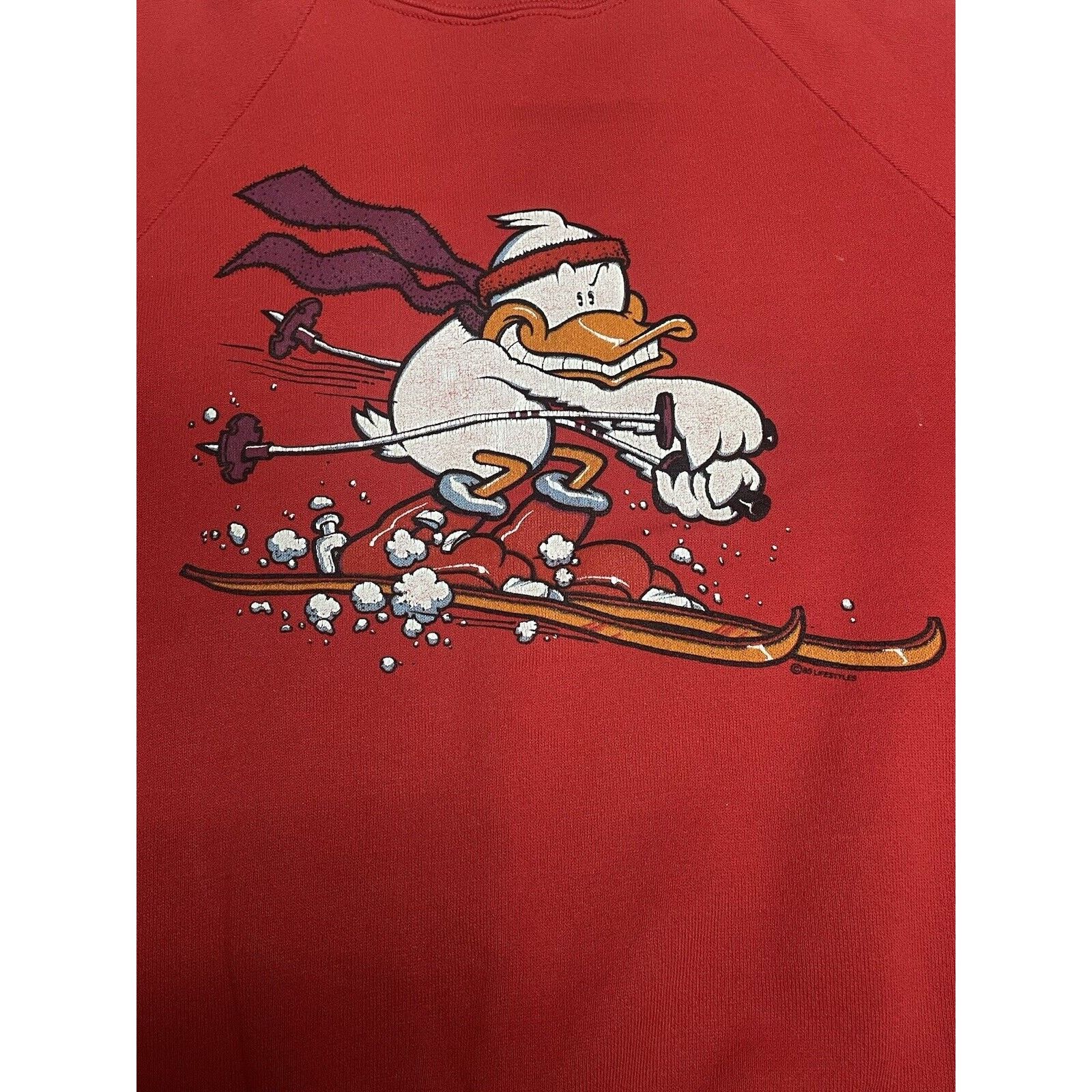 Vintage Vintage 80s USA Humor Duck Graphic Logo Ski Sweatshirt M Size US M / EU 48-50 / 2 - 2 Thumbnail