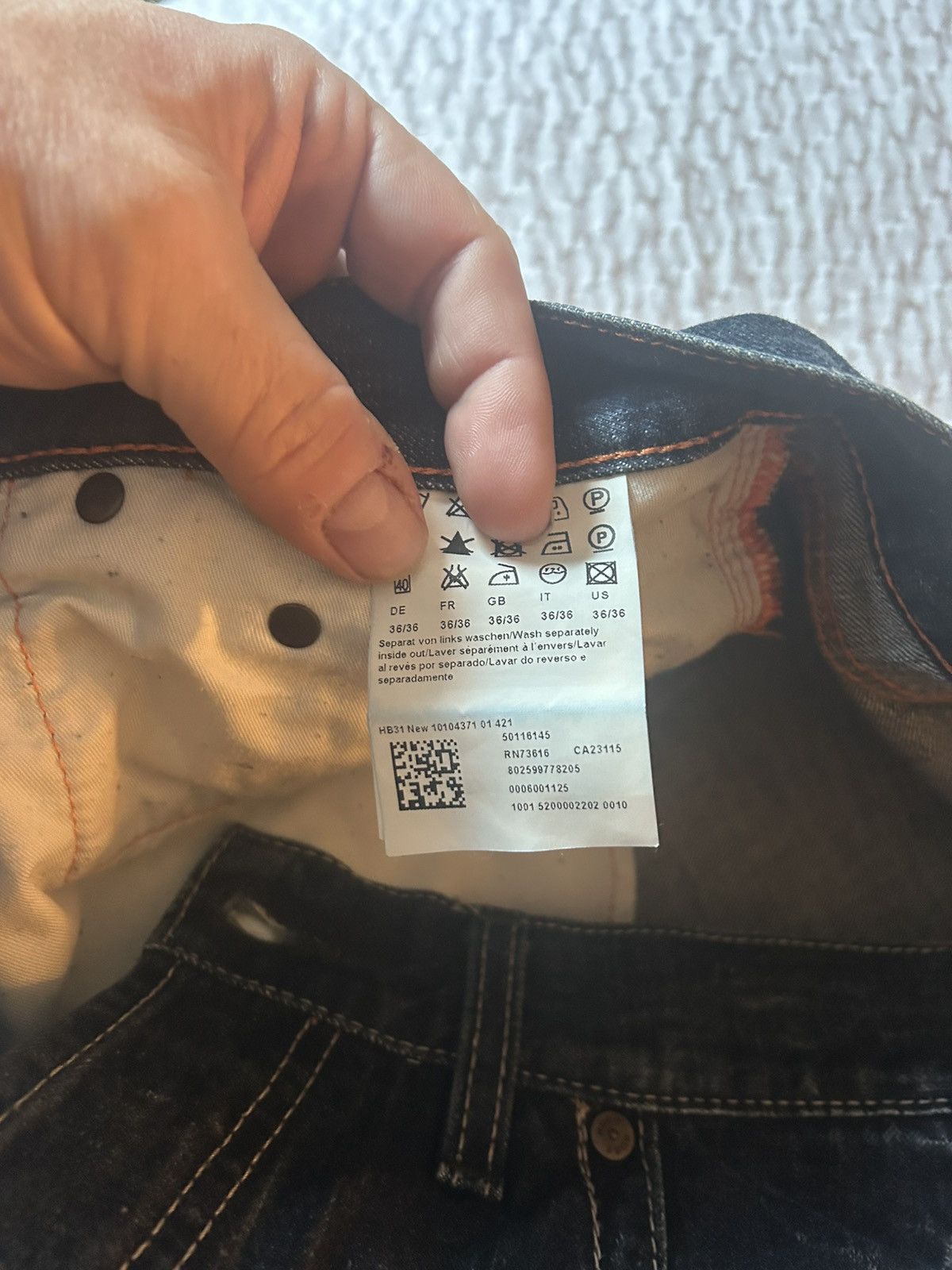 Hugo Boss Boss buttonfly jeans Size US 36 / EU 52 - 4 Thumbnail