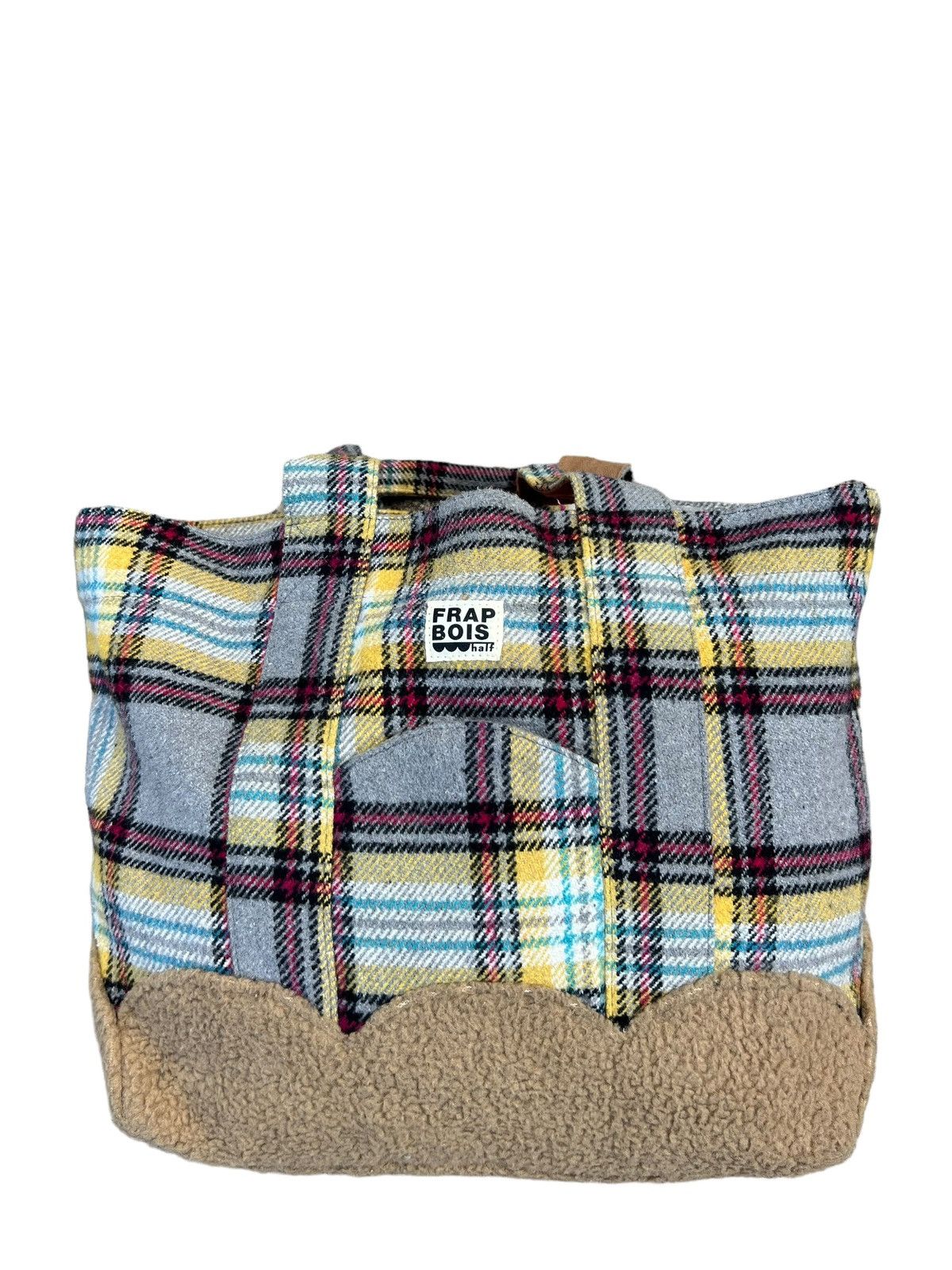 Frapbois Vintage Frapbois Japan Flannel & Fleece Hybrid Tote Bag Size ONE SIZE - 6 Thumbnail