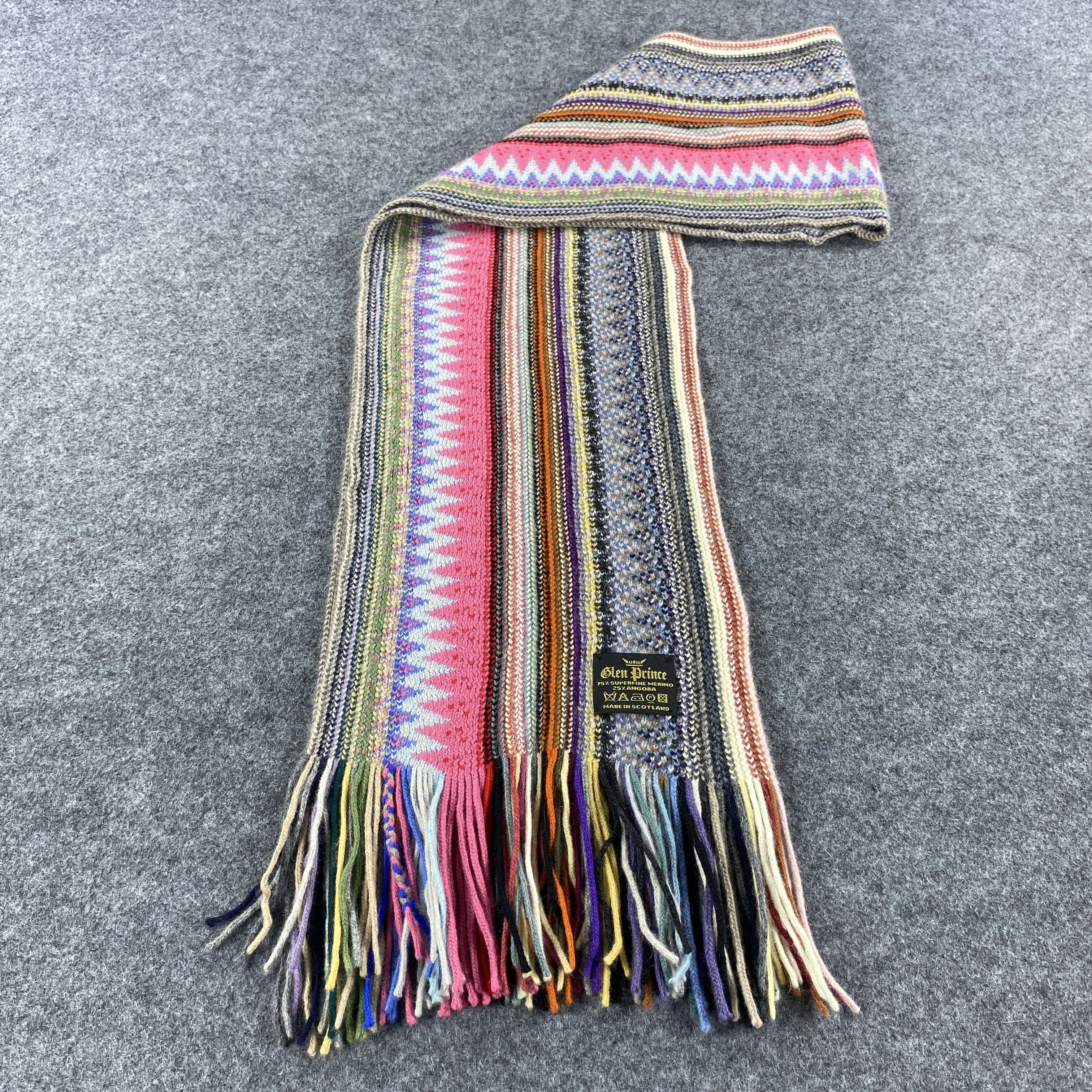 Vintage Glen Prince Scarf # Muffler # Neckwear # D528 Size ONE SIZE - 6 Thumbnail