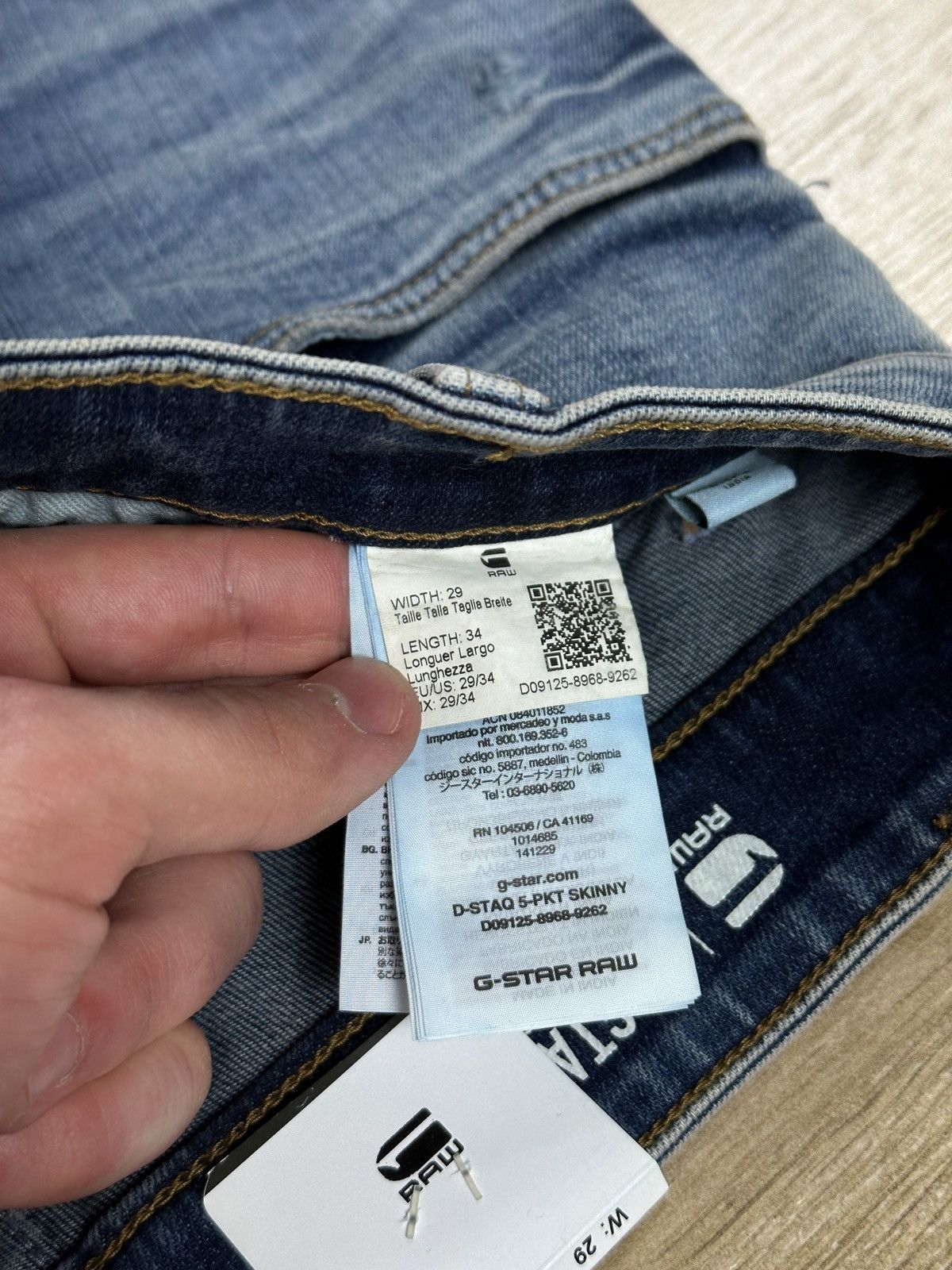 G-Star NEW🏷️ G-Star Raw D-Staq 5-PKT Skinny Denim Jeans Size US 29 - 7 Thumbnail