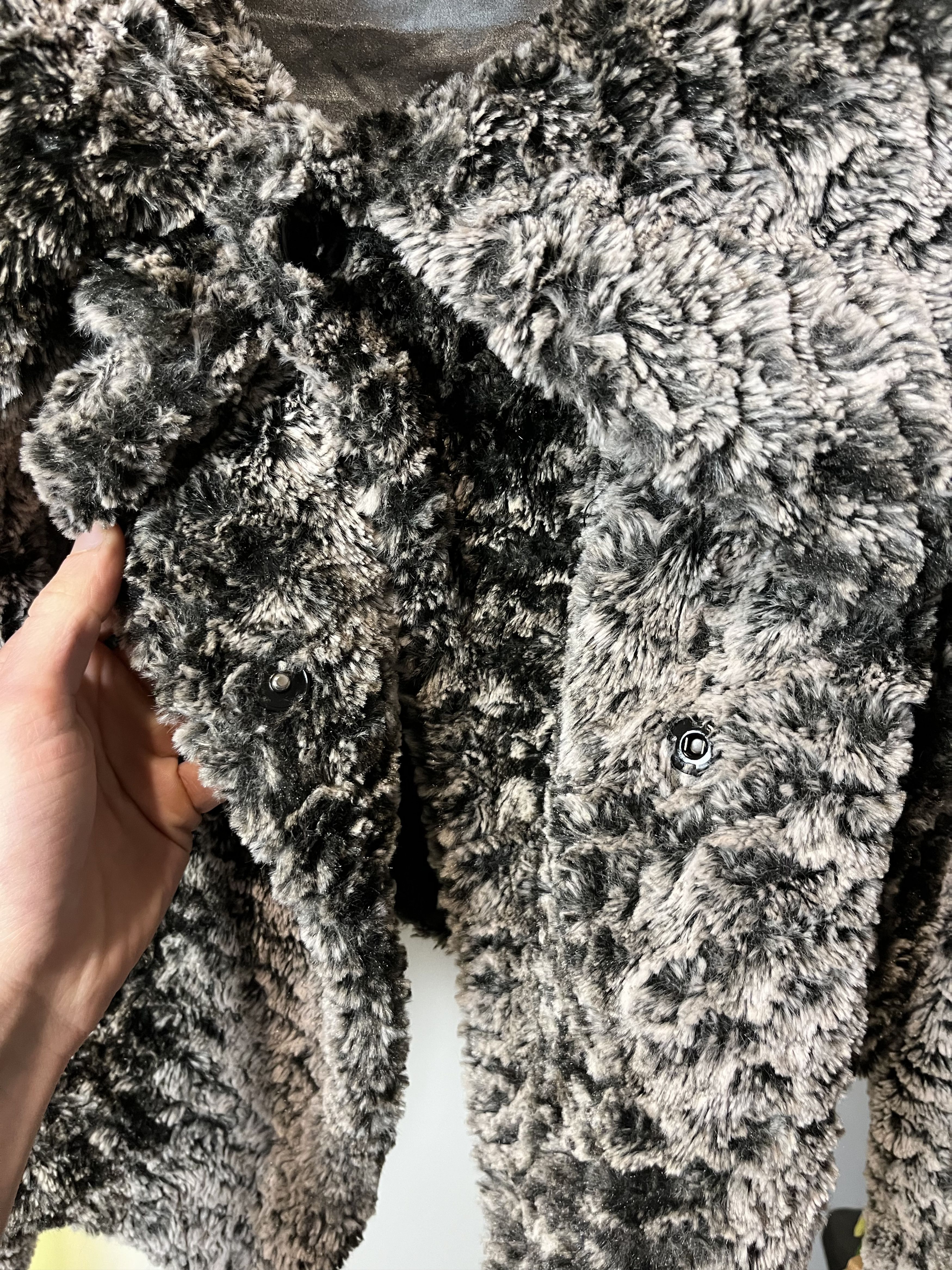 Roberto Cavalli × Vintage Roberto Cavalli 2005 Cropped Faux Fur y2k Jacket Size S / US 4 / IT 40 - 8 Thumbnail