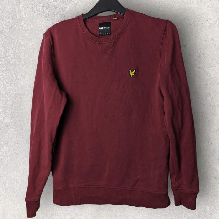 Lyle and scott online sweatshirt burgundy