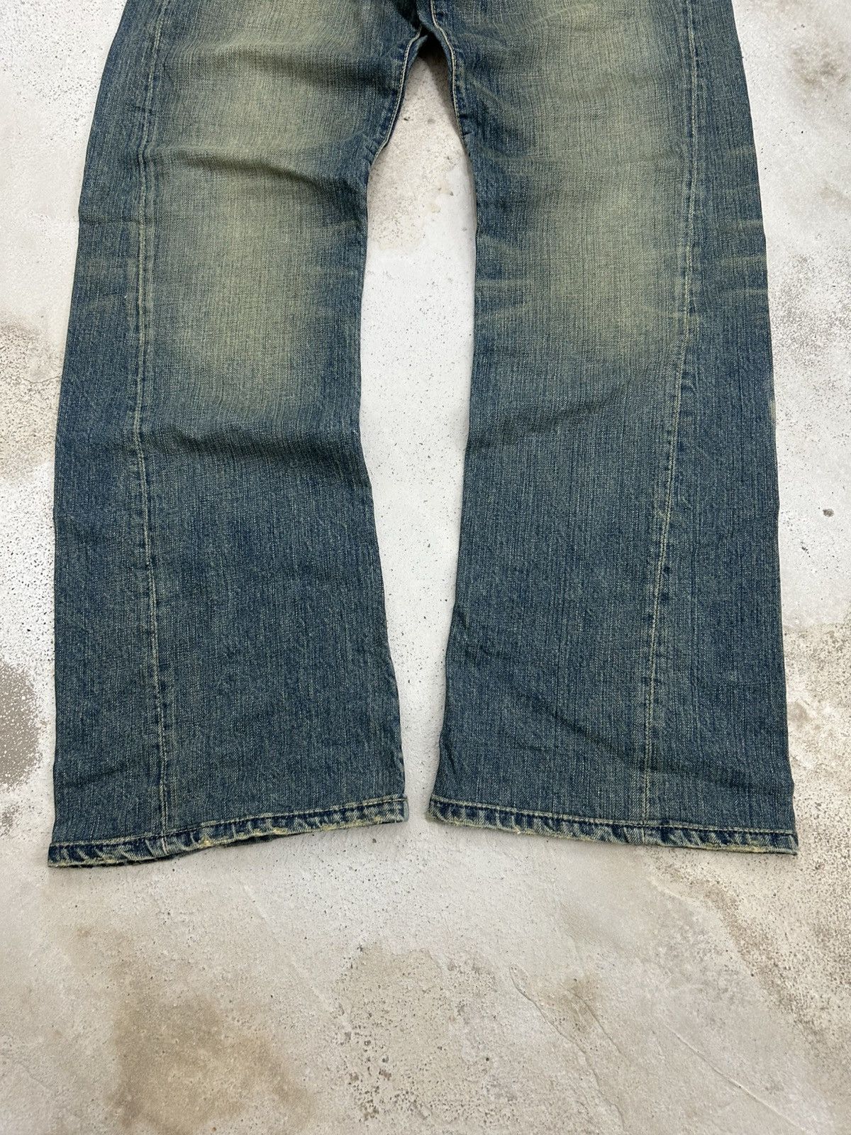 Hysteric Glamour Chip Pepper Jean Baggy Mud Washed Whisker Distressed Size US 30 / EU 46 - 4 Thumbnail