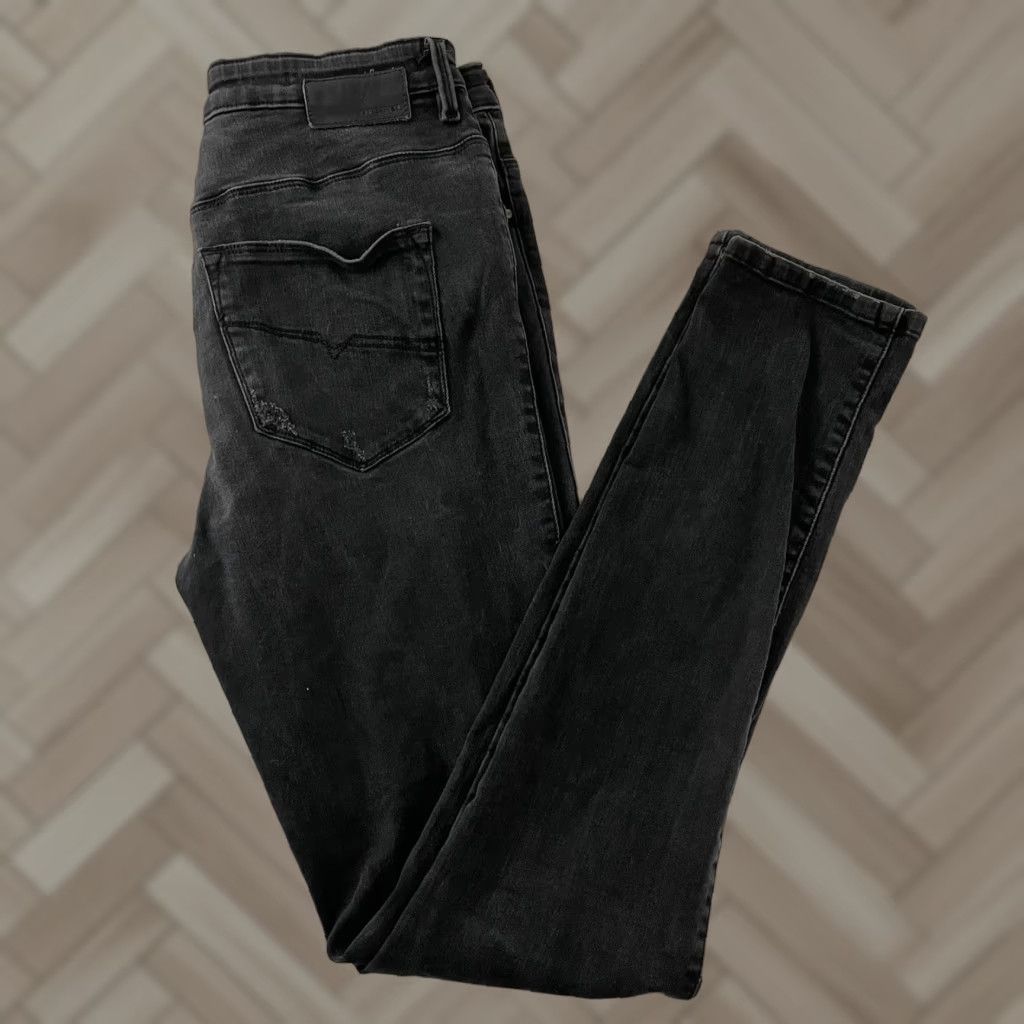 Diesel VINTAGE Diesel Skinzee High Denim Black Wash Distressed Skinny Jeans Women's 30 Size 30" / US 8 / IT 44 - 1 Thumbnail