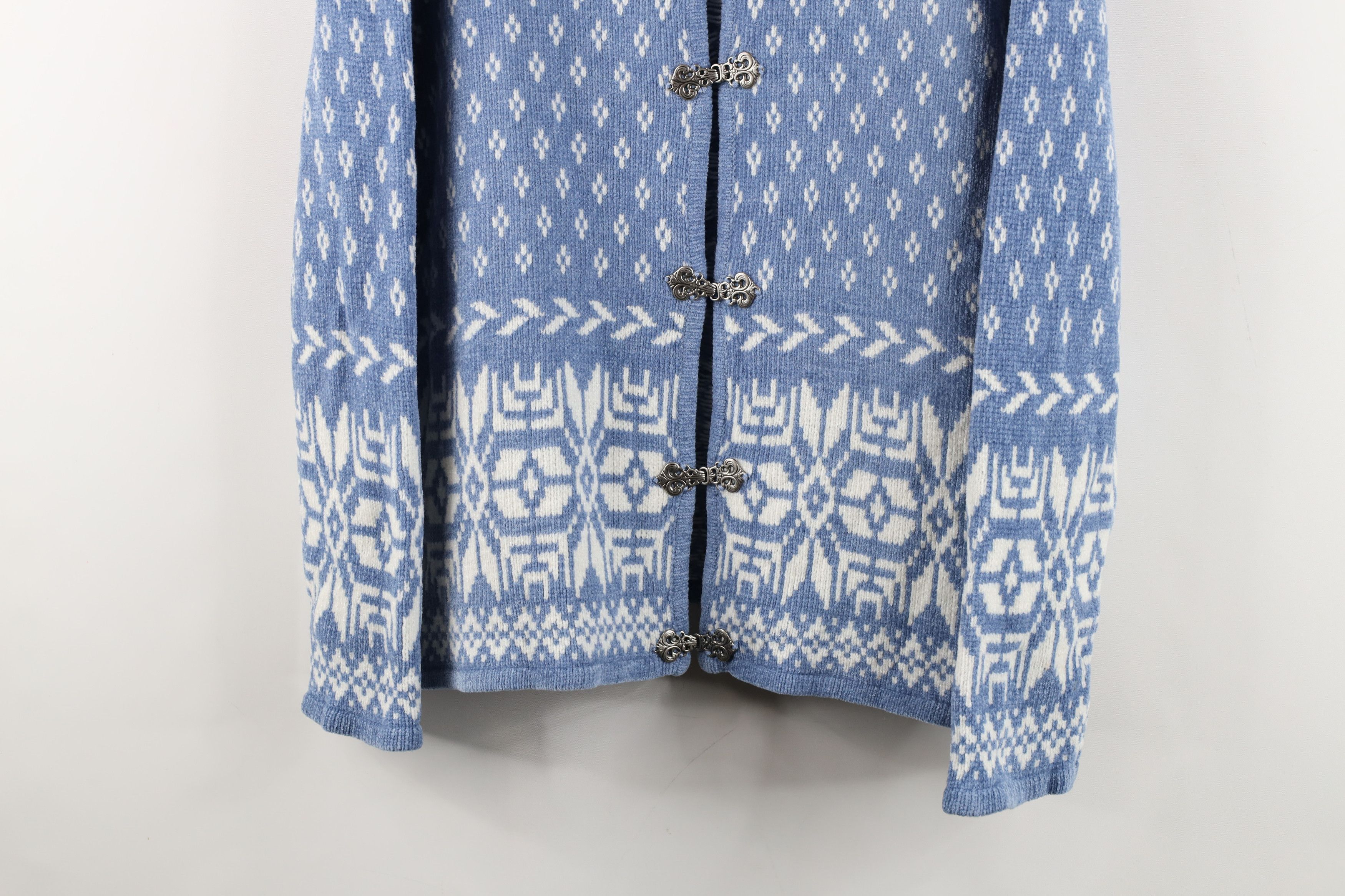 Vintage Vintage 90s Streetwear Nordic Fleece Clasp Cardigan Sweater Size XL / US 12-14 / IT 48-50 - 3 Thumbnail