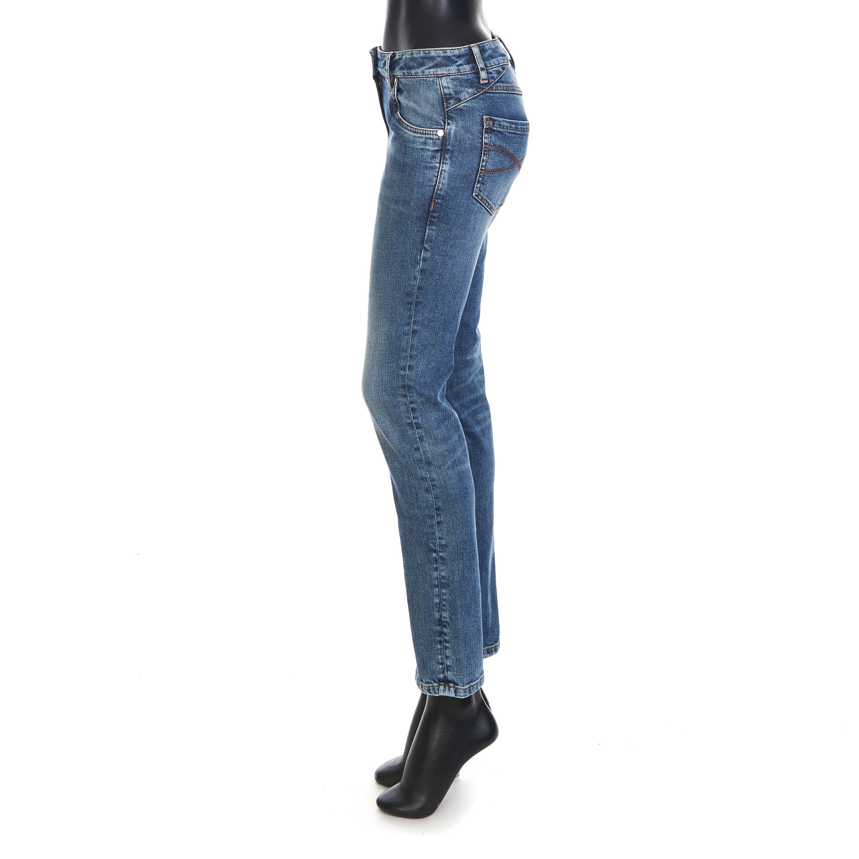 Brunello Cucinelli Blue Comfort Denim Five- Pocket Trousers Size 30" / US 8 / IT 44 - 4 Thumbnail