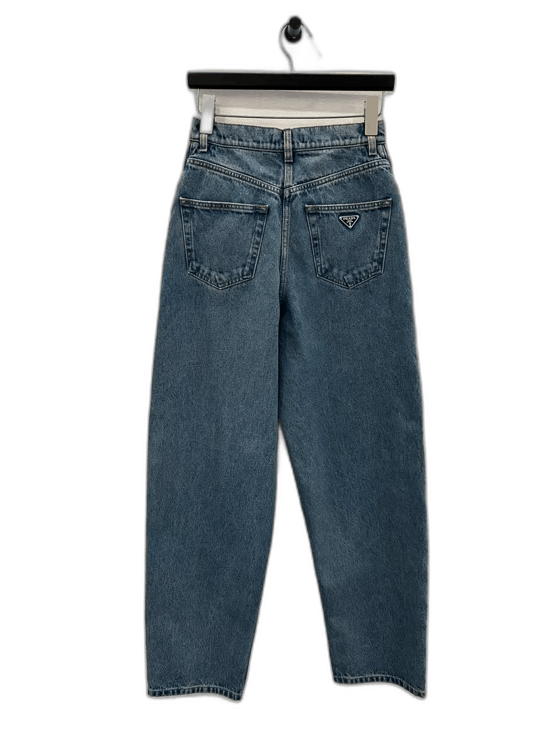 Prada Prada High Waist Blue Denim Pants Size US 26 / EU 42 - 1 Thumbnail