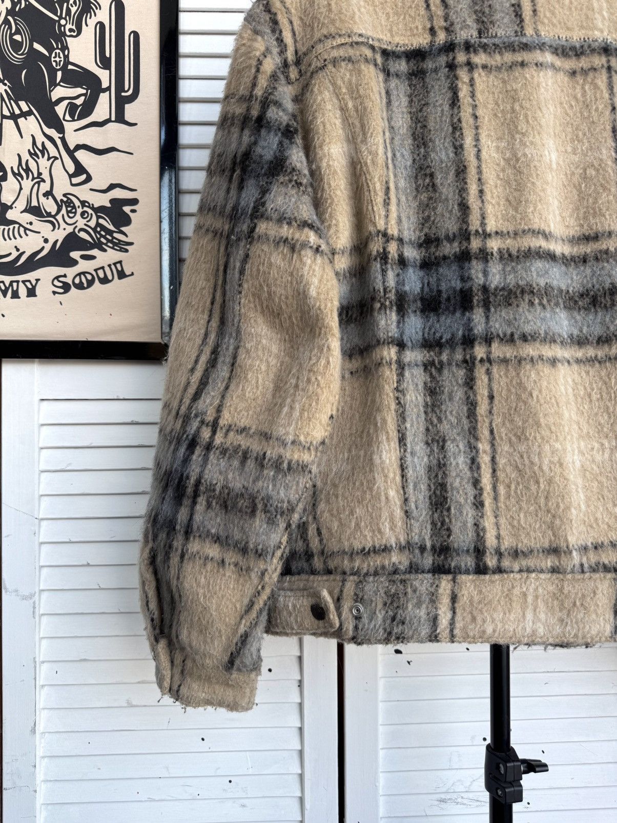 Levi's Levi’s Premium Vintage Fit Sherpa Trucker Jacket Plaid Wool Size US M / EU 48-50 / 2 - 9 Thumbnail