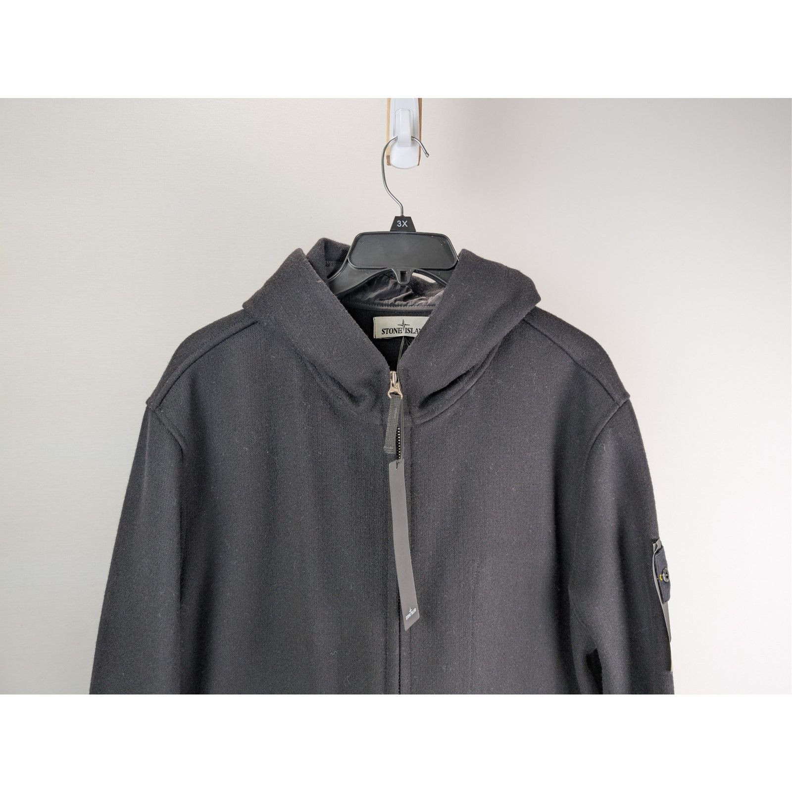 Stone Island o1rshd1 Zipper Hoodie Jacket in Black Size US XXL / EU 58 / 5 - 2 Thumbnail