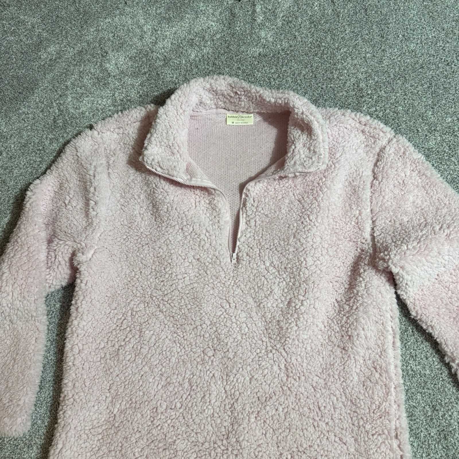 Other Bobbie Brookes Sherpa Fleece Jacket Womens M Cozy Soft Plush Size M / US 6-8 / IT 42-44 - 8 Thumbnail