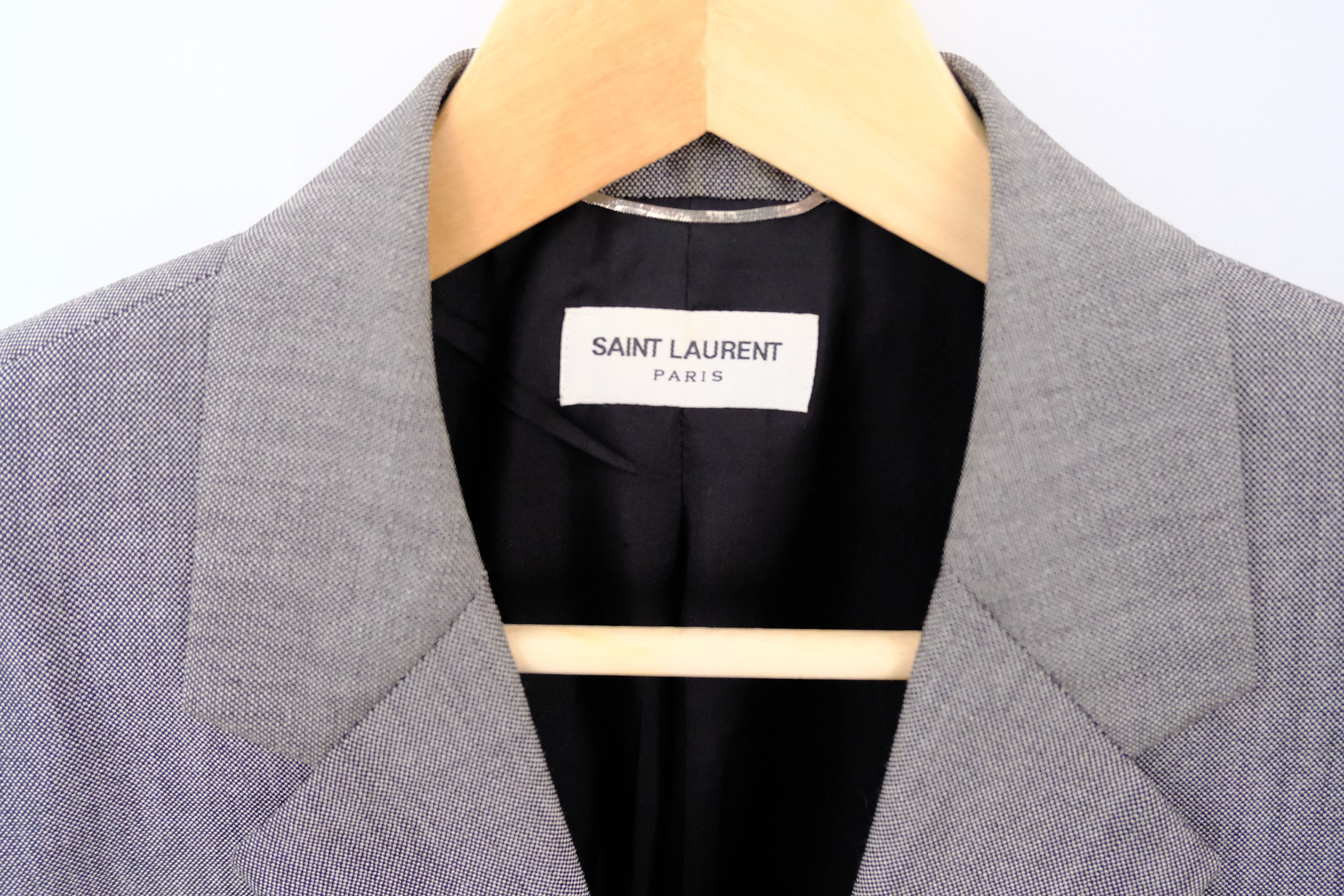 Saint Laurent Paris Gray wool blazer Size 50L - 2 Thumbnail