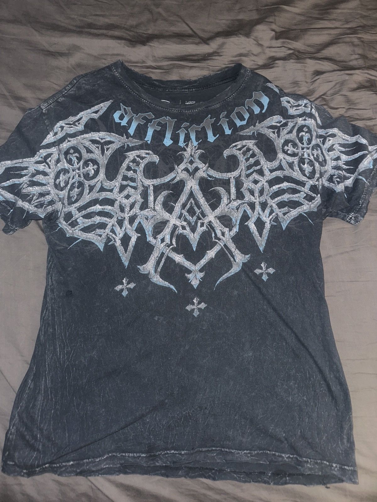 Affliction × Vintage Affliction Cyber Tribal Y2K Tee Size US L / EU 52-54 / 3 - 1 Thumbnail