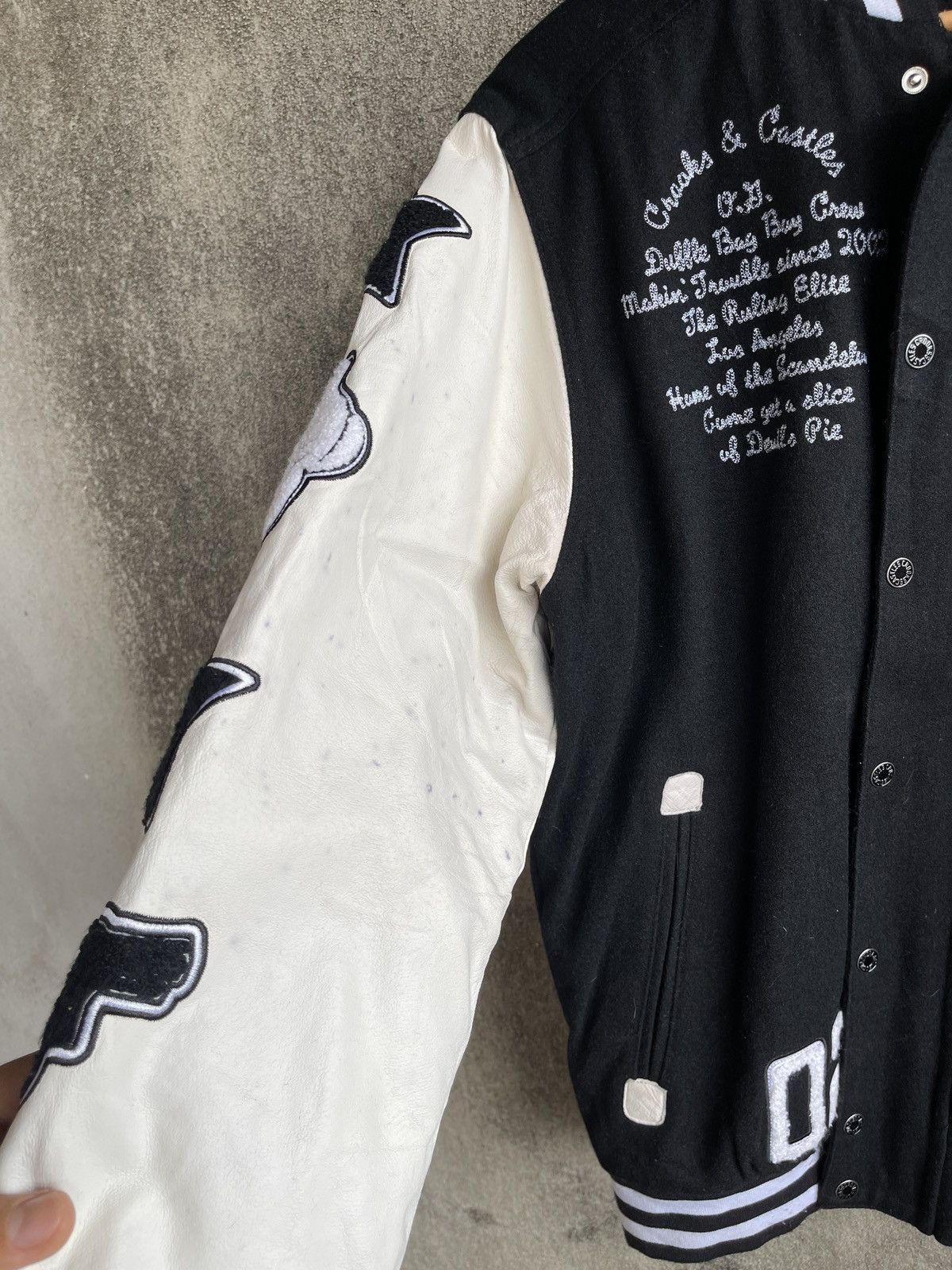 Crooks & Castles Vintage 90s🔥Crooks&Castles🔥Big Logo Varsity Leather jacket Size US M / EU 48-50 / 2 - 7 Thumbnail