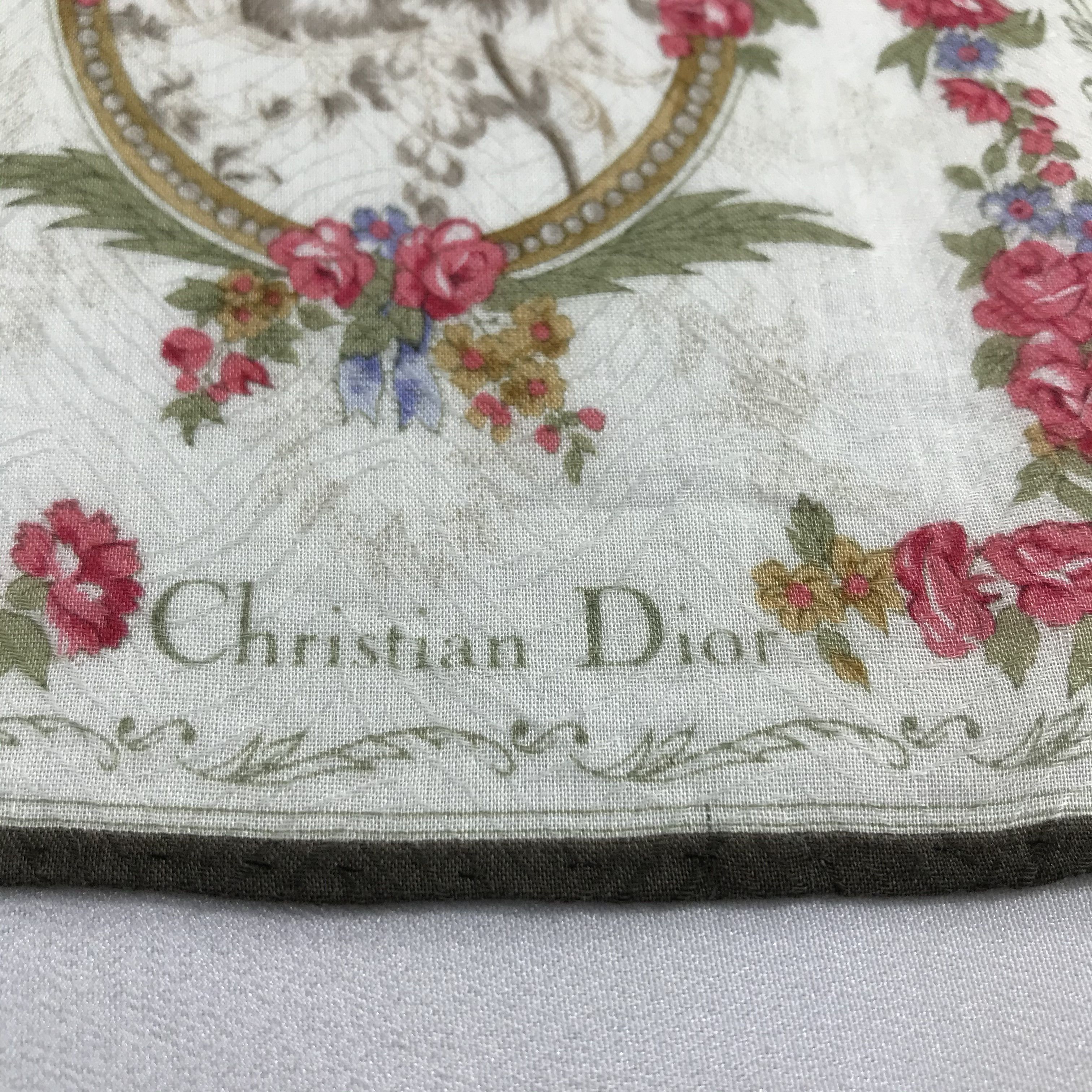 Christian Dior Monsieur VINTAGE Christian Dior Handkerchief Neckerchief Bandana H700 Size ONE SIZE - 3 Thumbnail