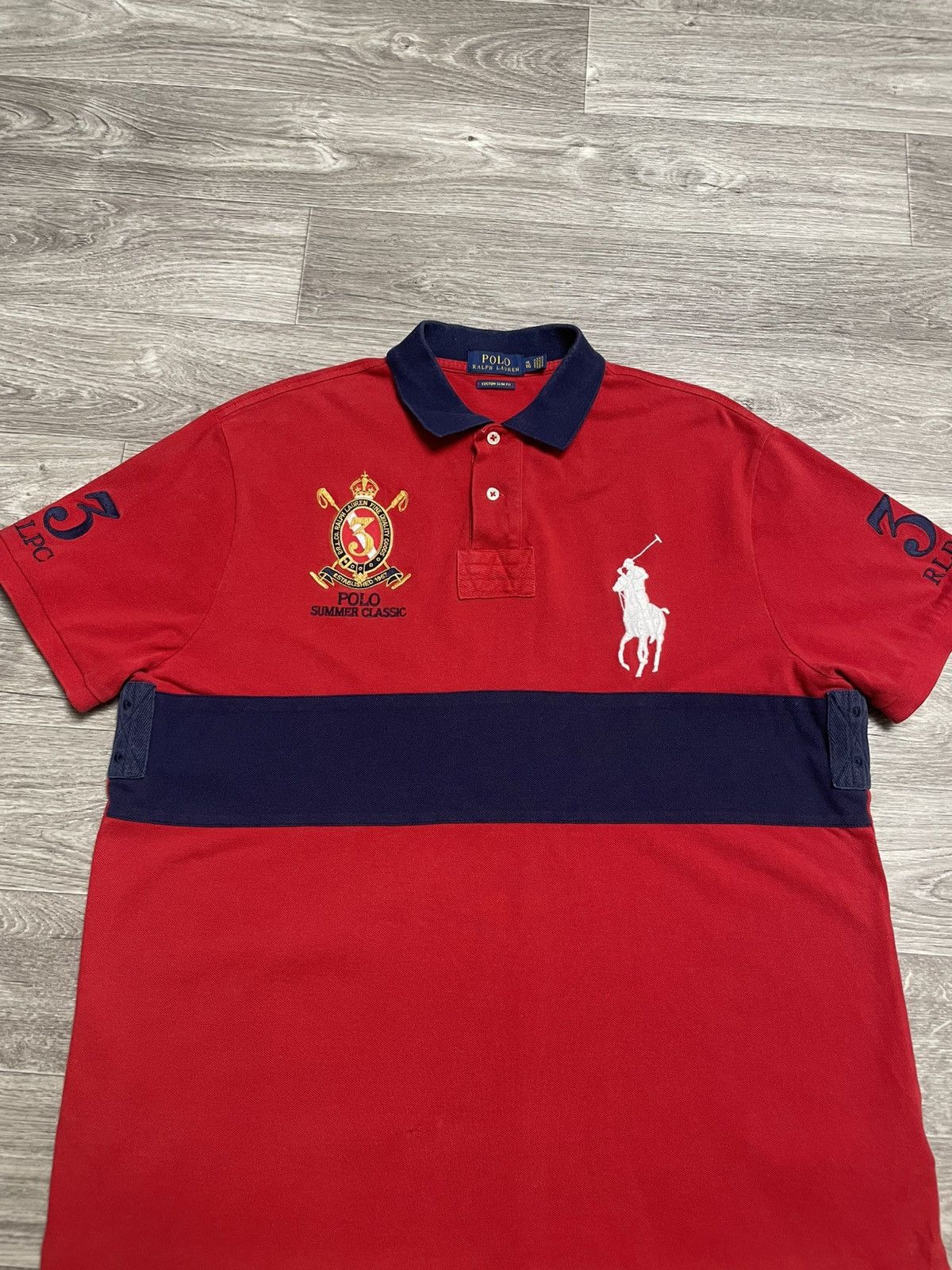 Polo Ralph Lauren Polo Ralph Lauren Summer Classic Big Ponny Logo Polo Shirt Size US XL / EU 56 / 4 - 2 Thumbnail