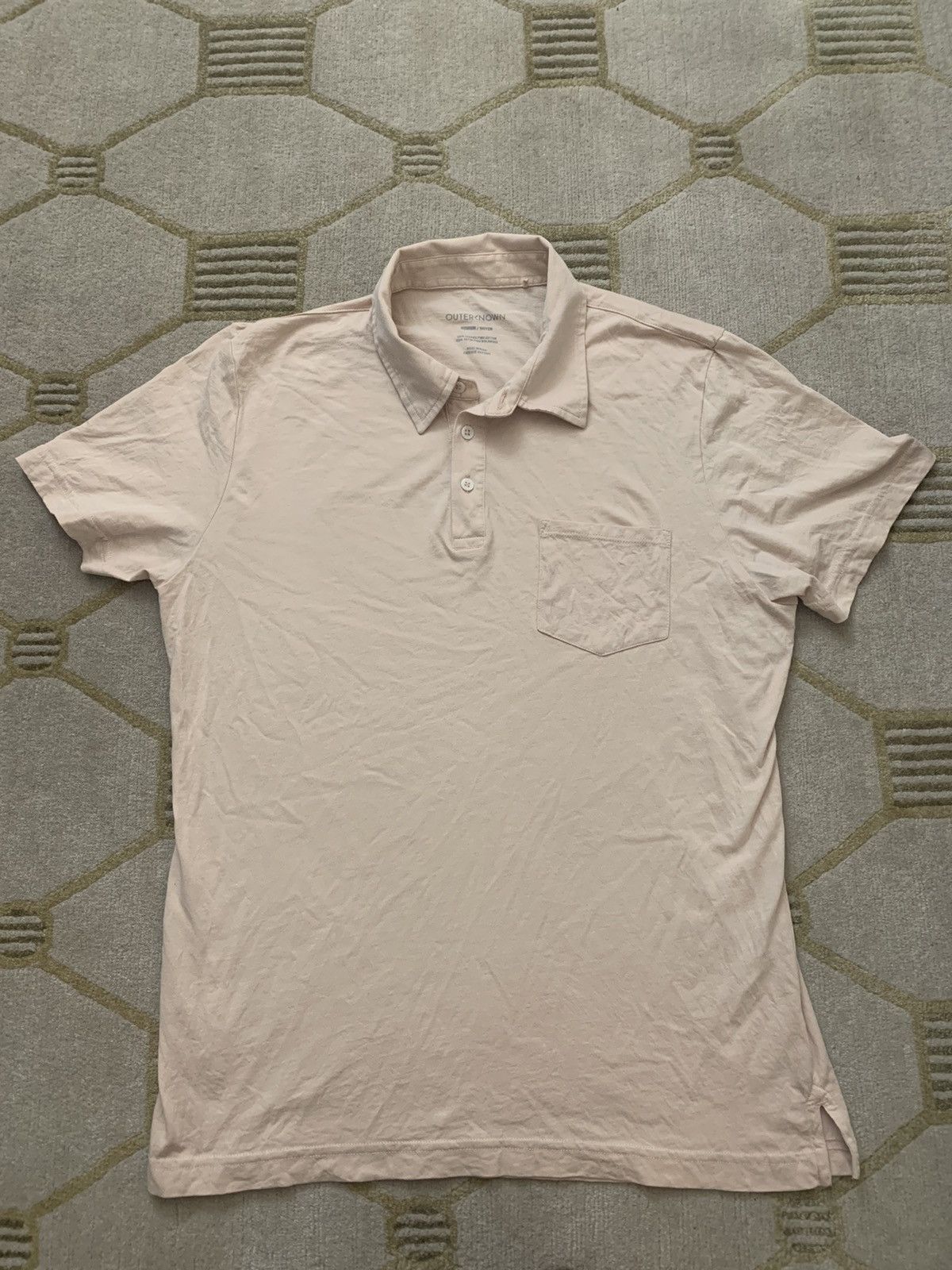 Outerknown Outerknown Organic Cotton Short Sleeve Polo Size US M / EU 48-50 / 2 - 1 Thumbnail