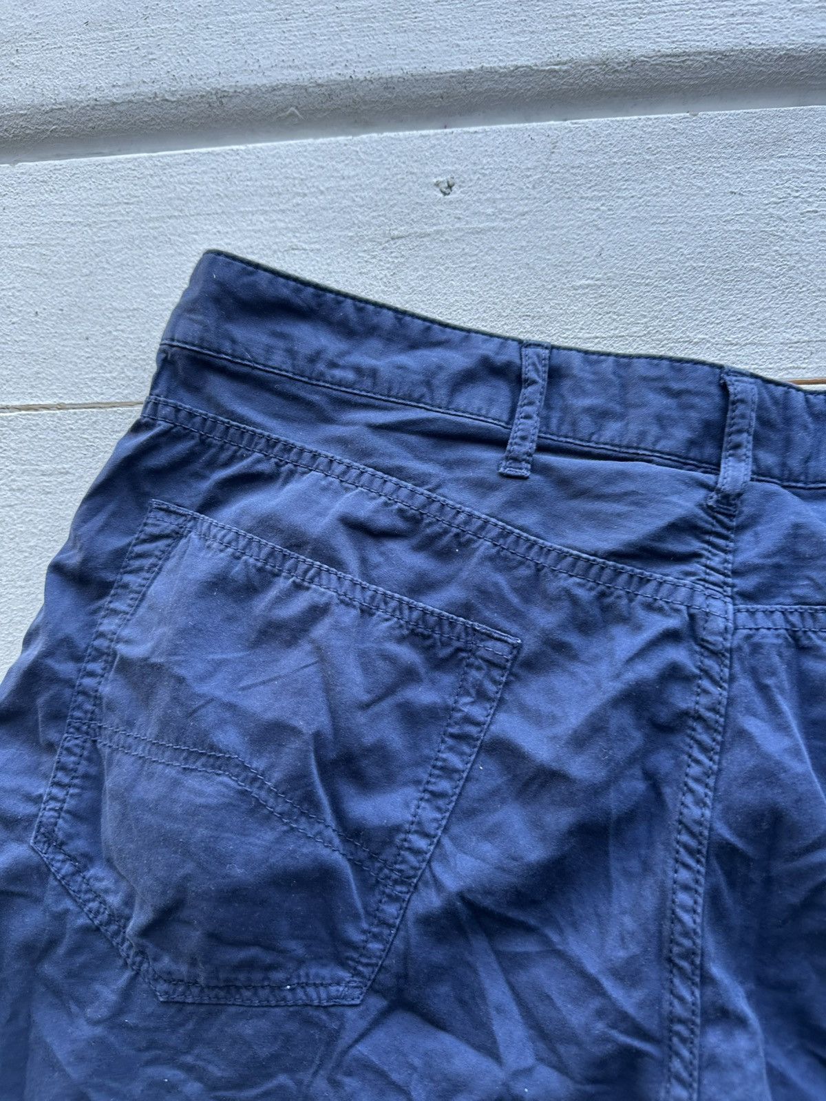 Armani VNTG 🚨 Y2K ARMANI JEANS shorts Streetwear blue LUXURY MEN Size US 36 / EU 52 - 3 Thumbnail