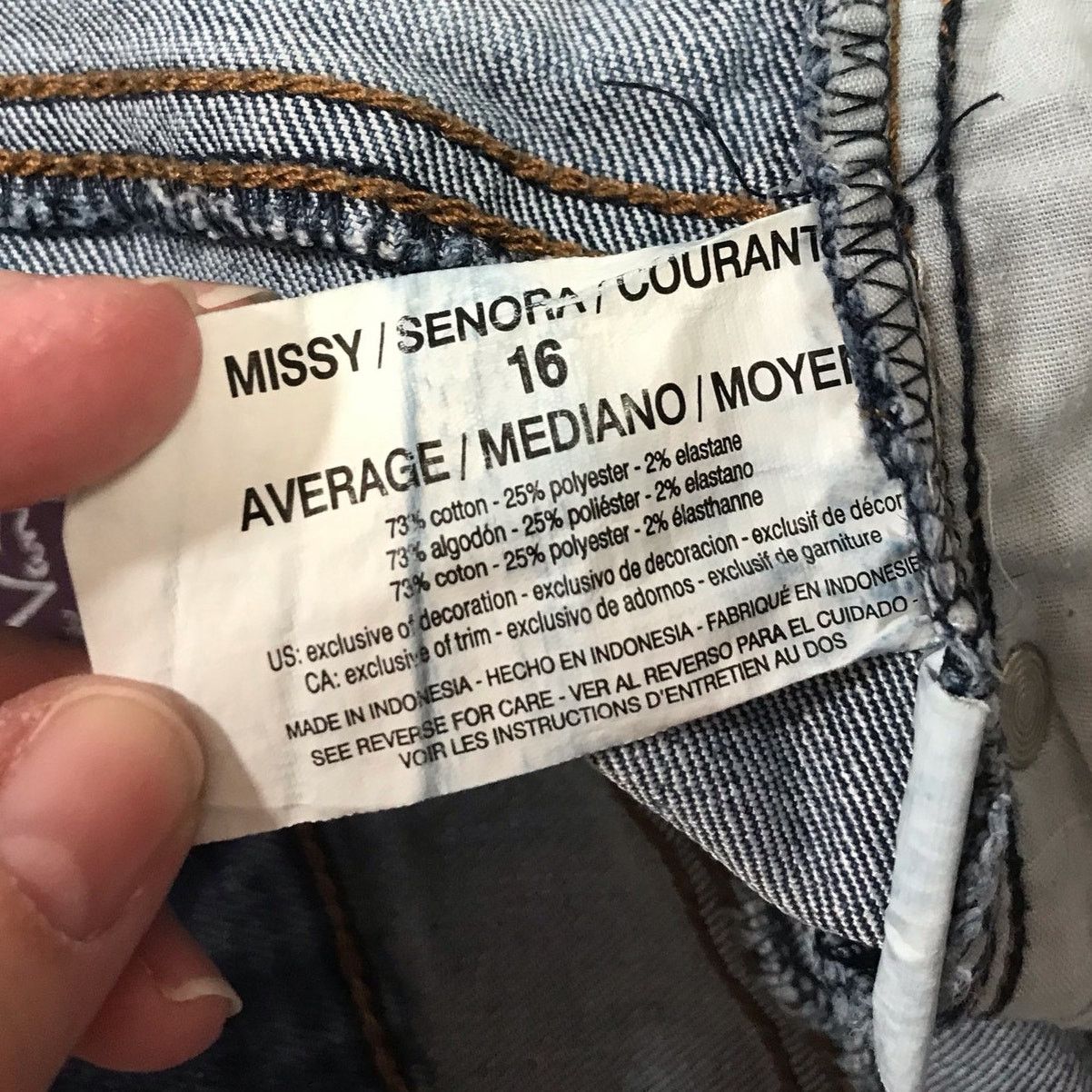 Gloria Vanderbilt Gloria Vanderbilt Amanda Stretch Relax Fit Denim Jean 16 Size 38" / US 16 / IT 52 - 4 Thumbnail