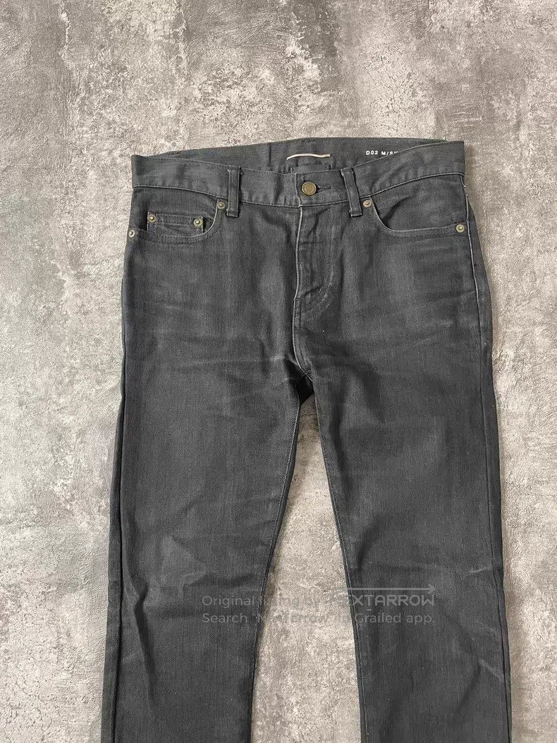 Saint Laurent Paris Saint Laurent Paris Distressed Claw Scratch Washed Black D Size US 29 - 2 Thumbnail