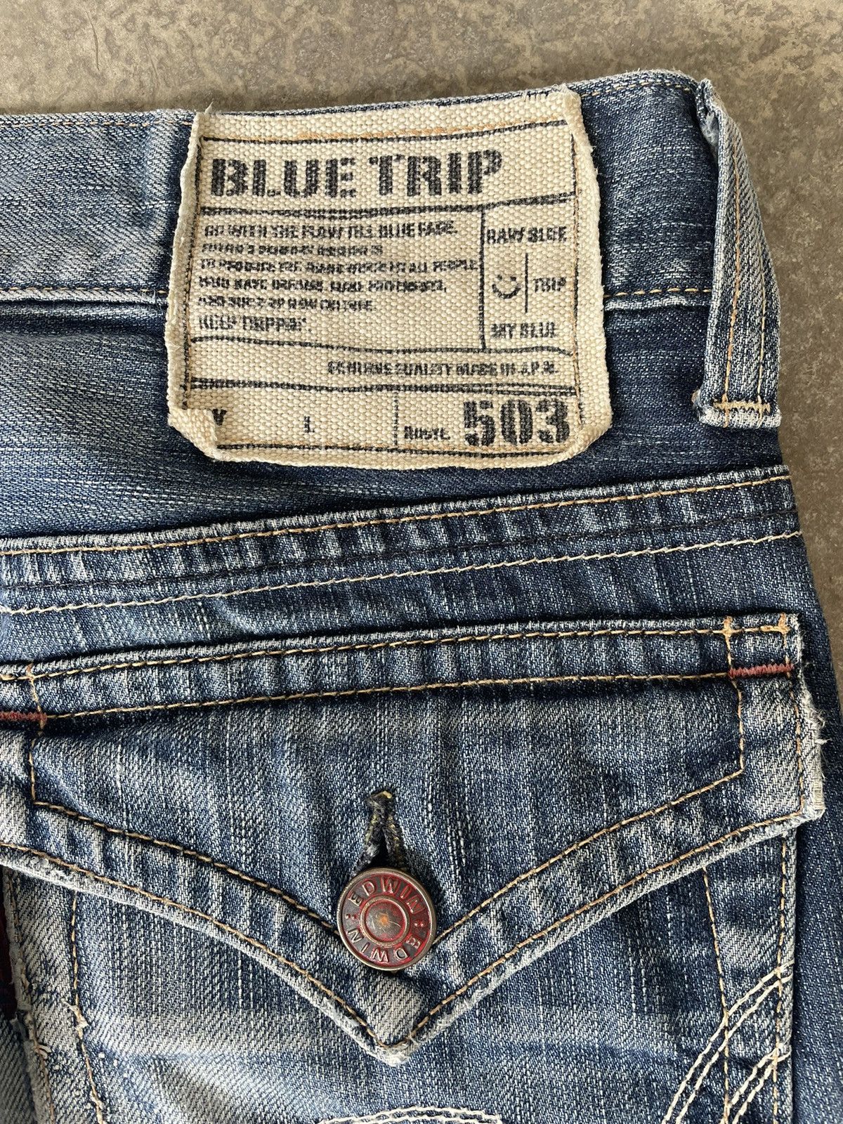 Edwin Edwin Blue Trip Faded Jeans Size US 30 / EU 46 - 6 Thumbnail