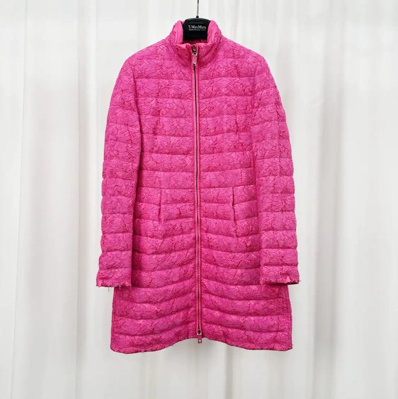 Valentino Valentino Pink Long Down Jacket 0089 Size L / US 10 / IT 46 - 1 Thumbnail