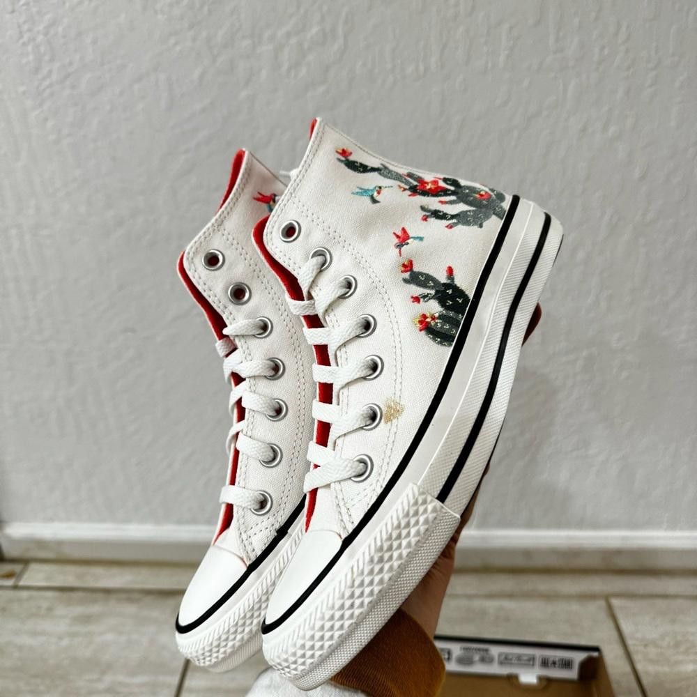 Converse Converse All Star High Top Floral Sneakers - Size 6 Women's Size US 6 / IT 36 - 6 Thumbnail