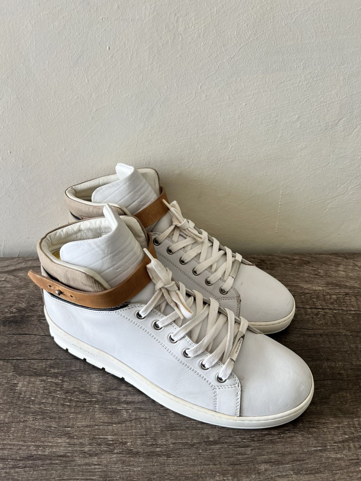 Dior × Hedi Slimane Dior Homme 05SS White Hi-top Sneakers | Grailed