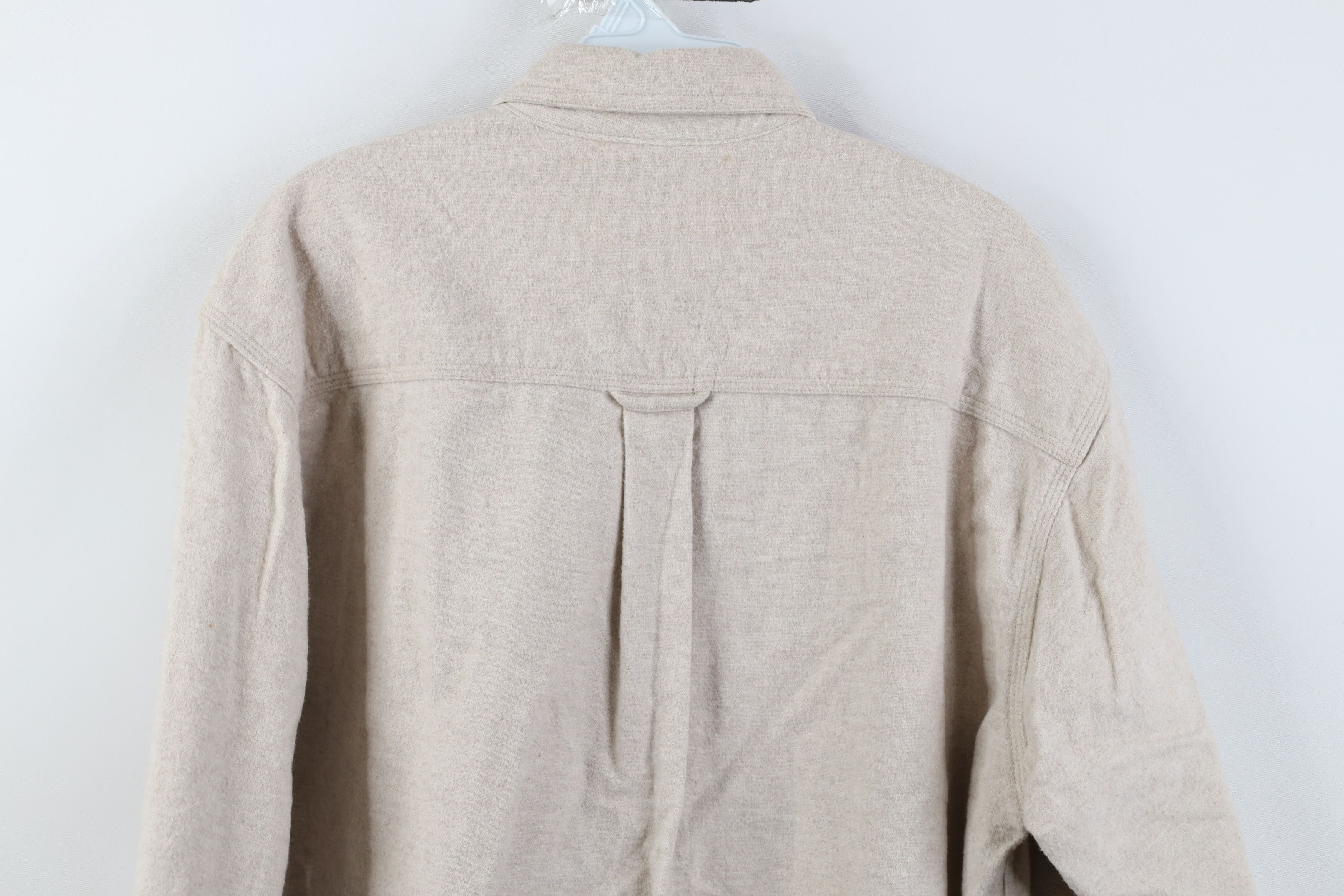 Woolrich Woolen Mills Vintage 90s Woolrich Chamois Cloth Button Down Shirt Beige Size US M / EU 48-50 / 2 - 11 Thumbnail