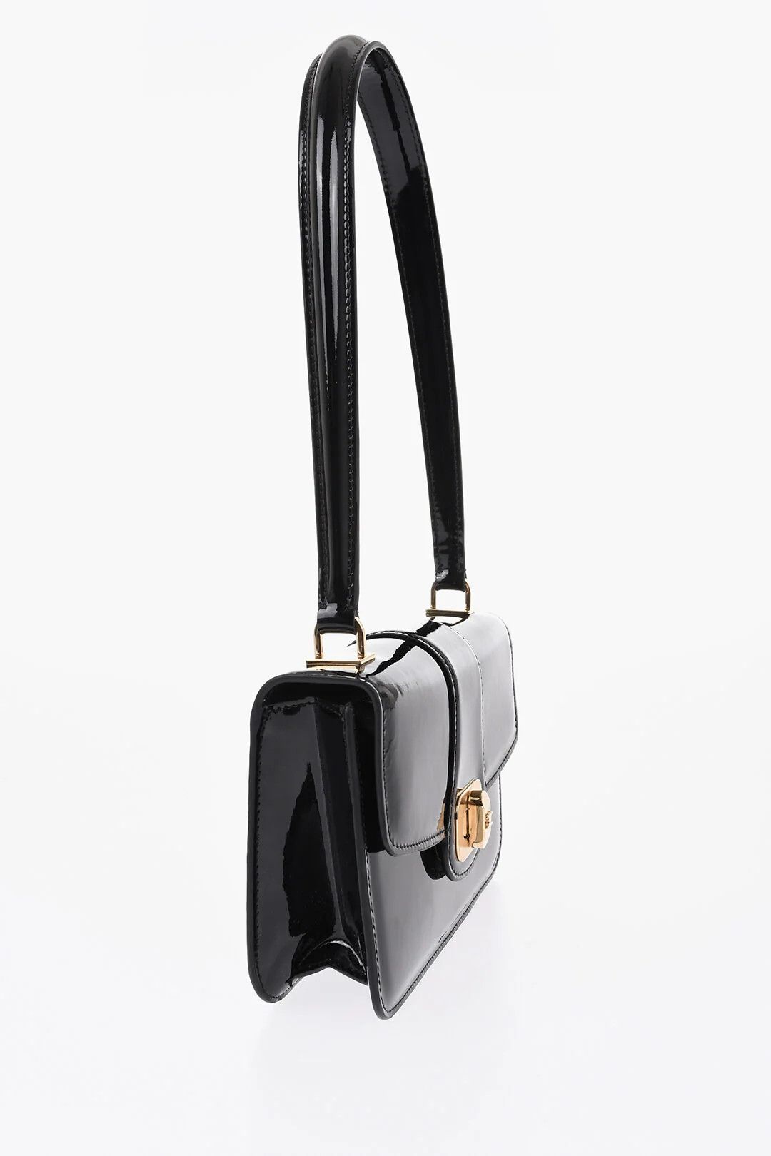 Celine og1mm0326 Size: OS / Shiny Leather Shoulder Bag in Black Size ONE SIZE - 3 Thumbnail