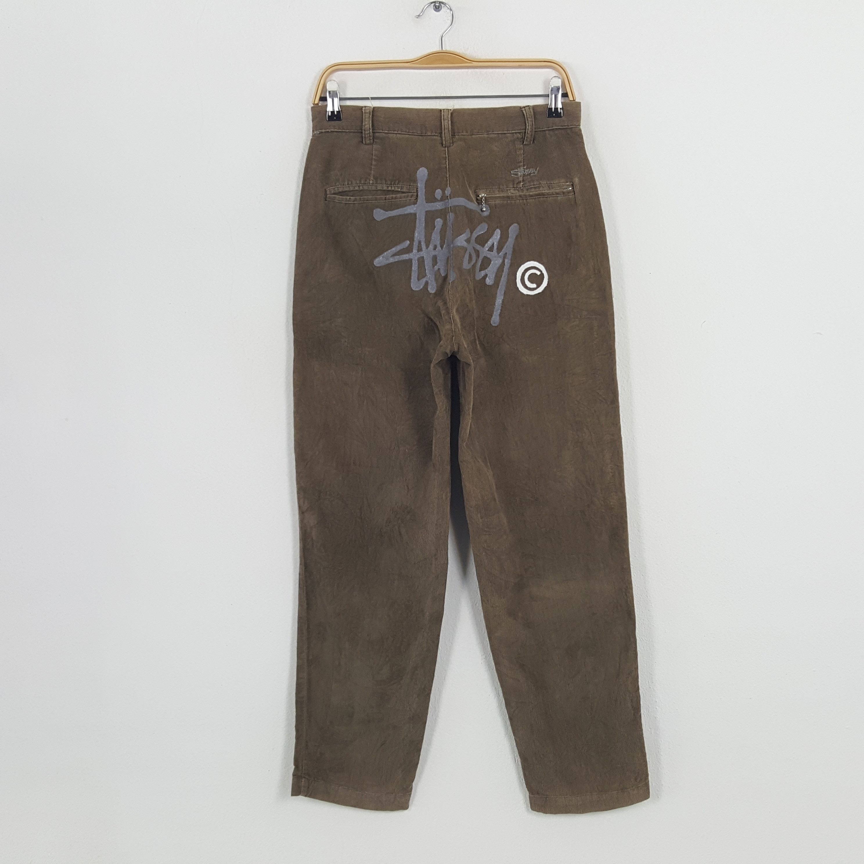 Stussy × Vintage Vintage Stussy American Streetwear Corduroy Pants Size US 29 - 1 Thumbnail